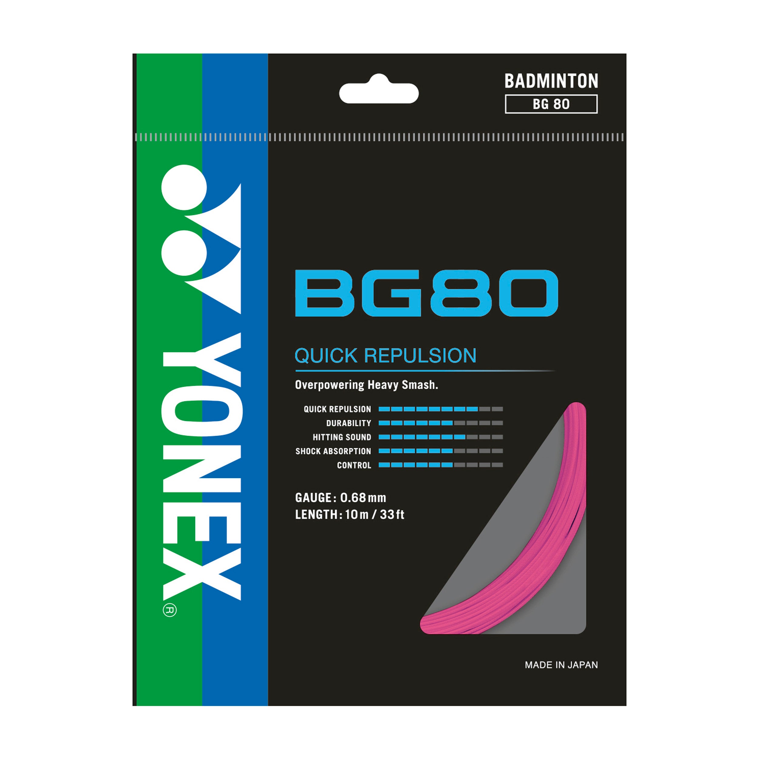 Yonex BG 80 Badminton String Single Pack