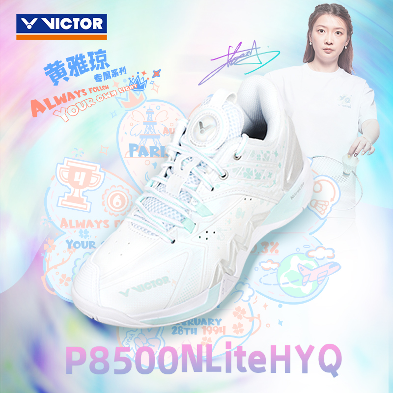 Victor X HYQ P8500NLiteHYQ AM Badminton Shoes White WOMEN'S