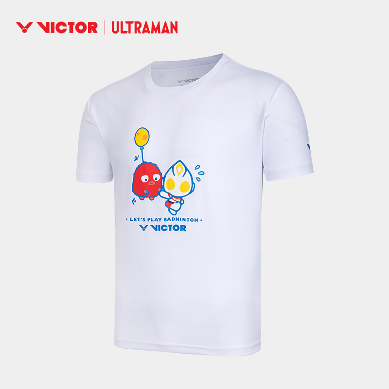 Victor X Ultraman Sports Shirt T-505UTM White UNISEX