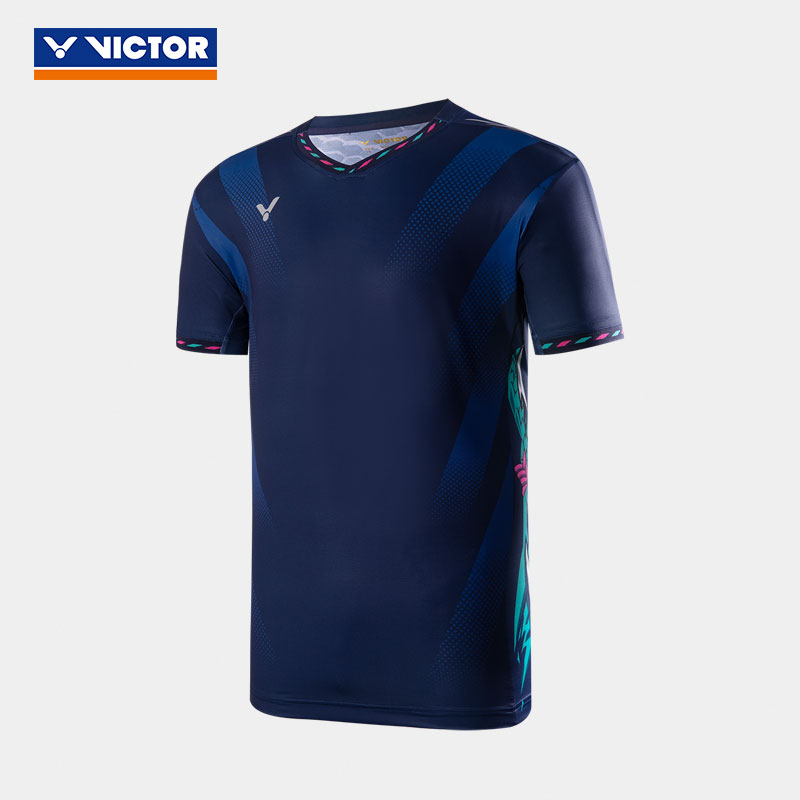 Victor X LZJ T-40005B Sports Shirt Navy MEN'S