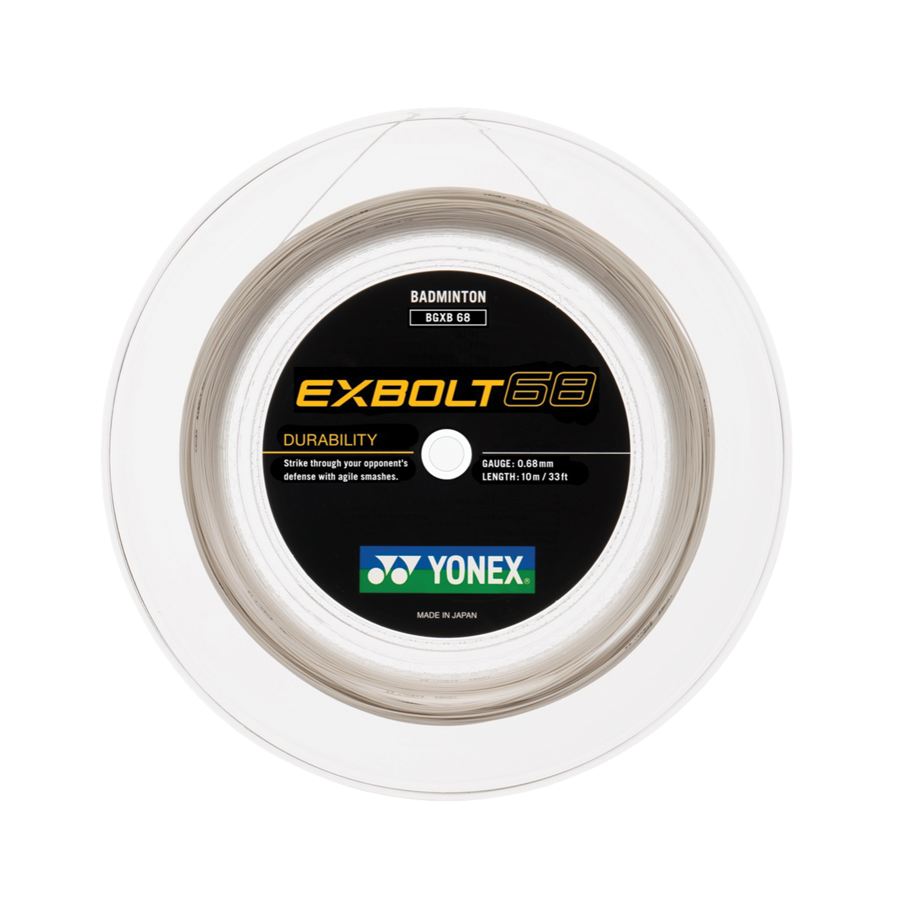 Yonex BG EXBOLT 68 Badminton String 200M