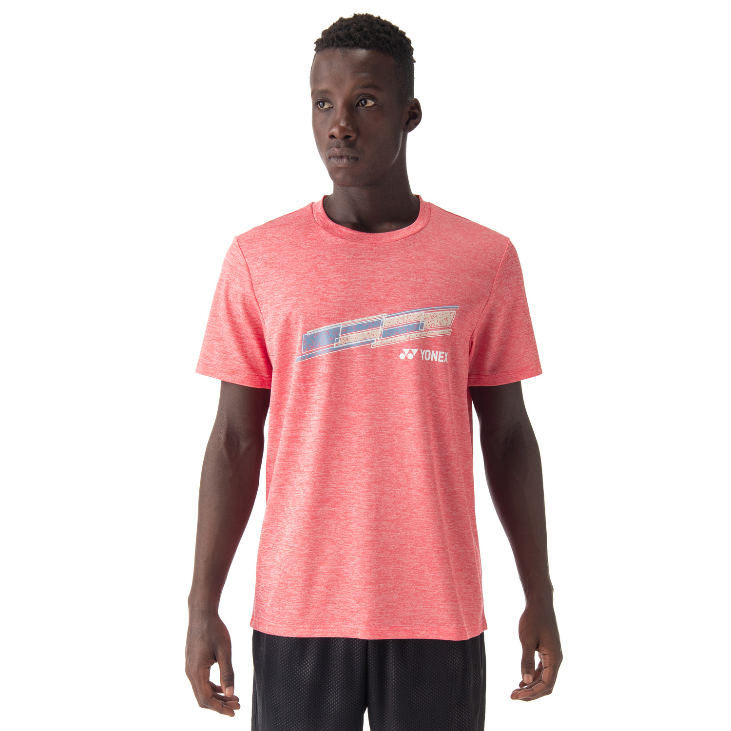 Yonex Badminton/ Tennis Sports Shirt (Fitted Style) 16810 Pearl/ Red UNISEX