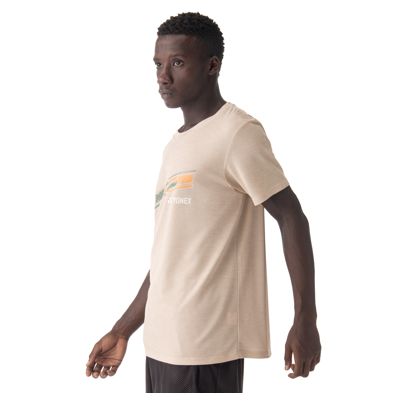 Yonex Badminton/ Tennis Sports Shirt (Fitted Style) 16810 Greige UNISEX