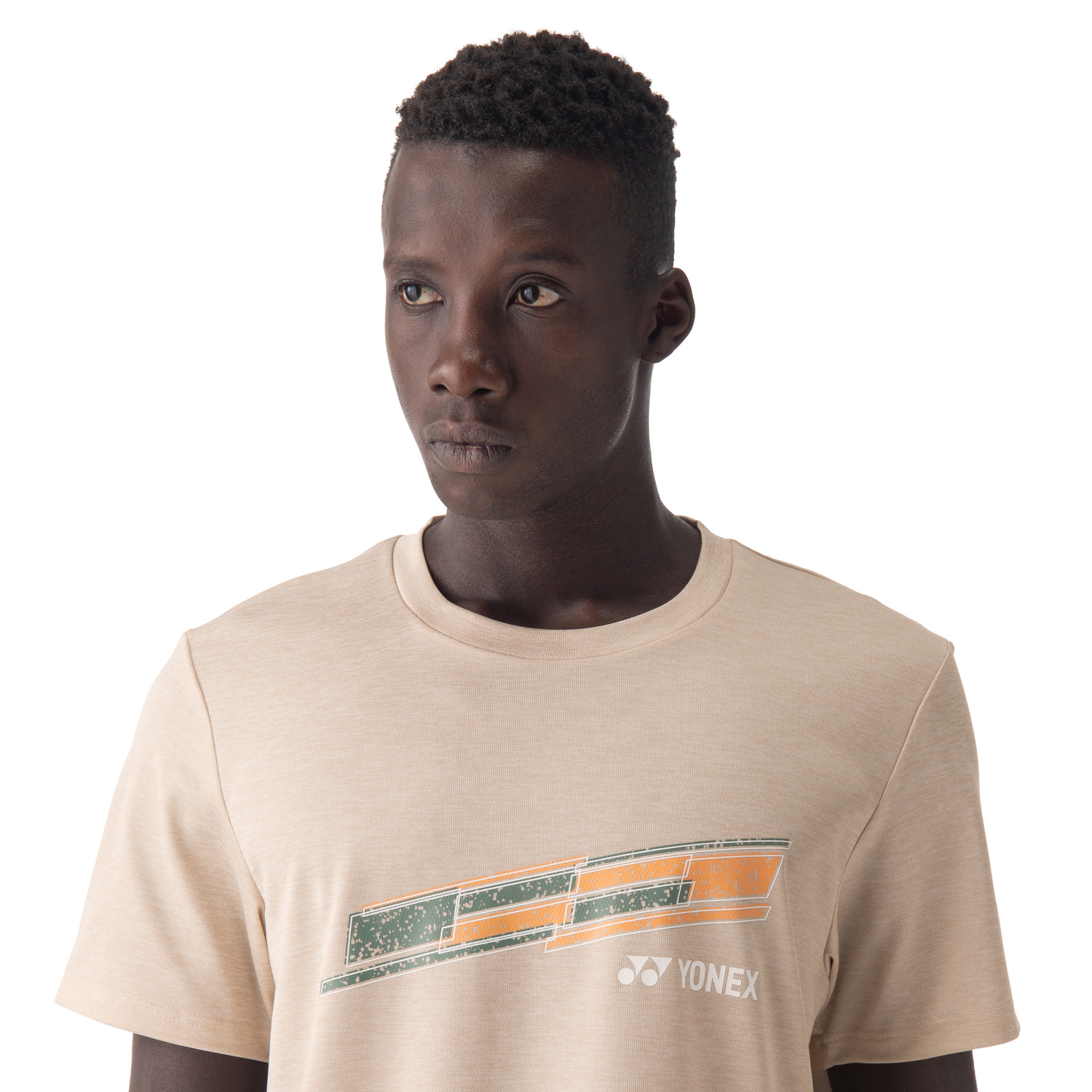 Yonex Badminton/ Tennis Sports Shirt (Fitted Style) 16810 Greige UNISEX