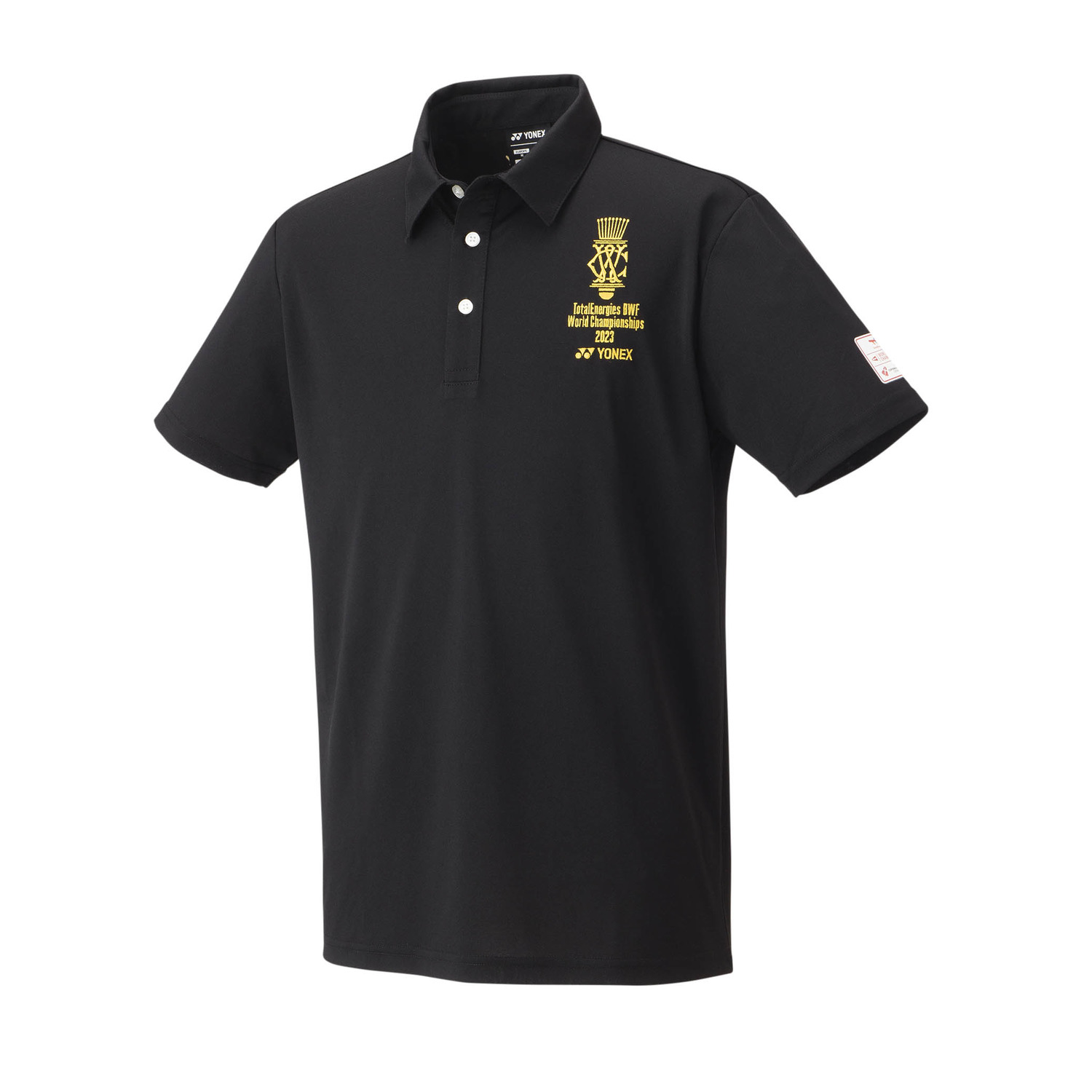 Yonex BWF 2023 World Championships Souvenir Sports Polo Shirt YOB23191 Black UNISEX (Clearance)