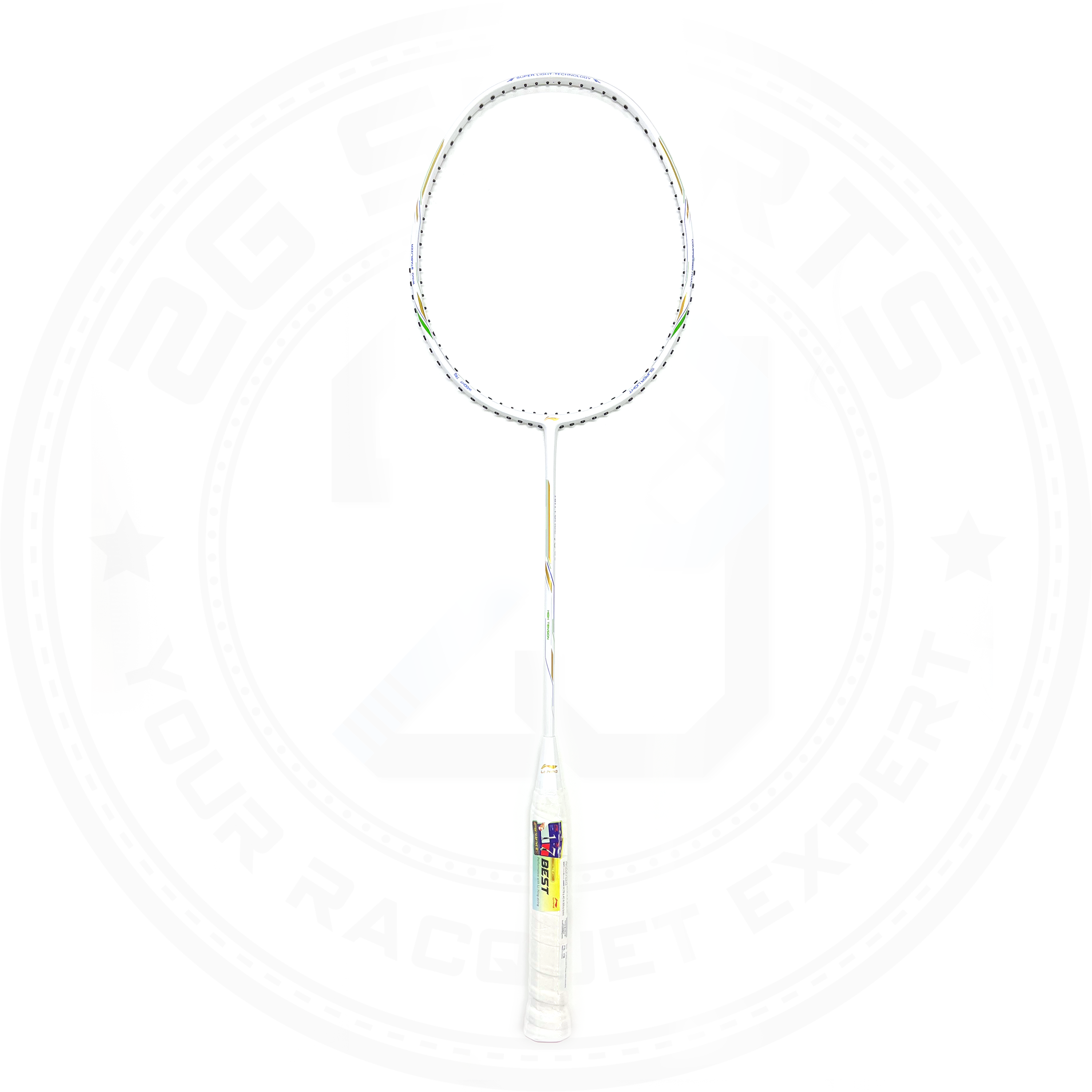 Li-Ning Air Force 78 G2 Flexible shaft Lightweight Badminton Racquet White 5U(79g)G6