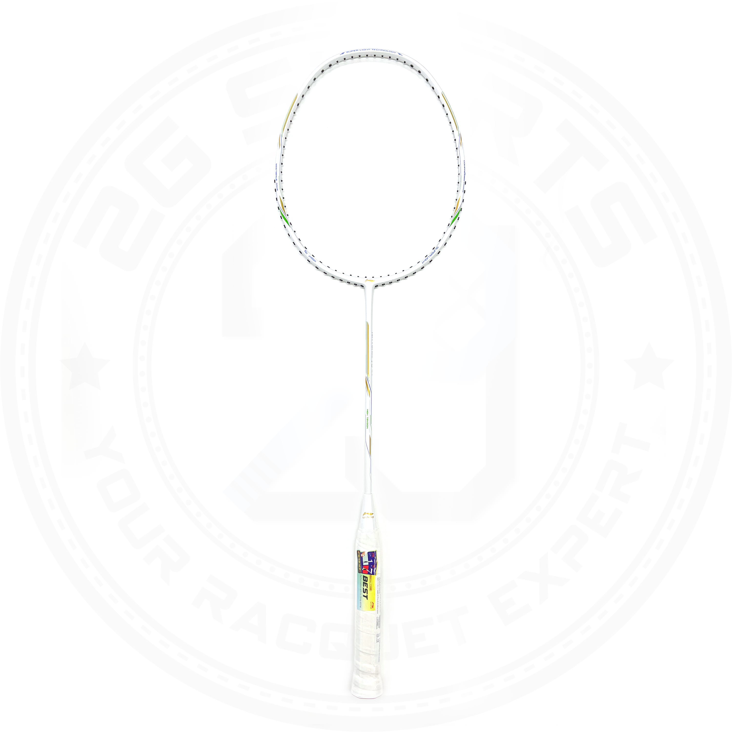 Li-Ning Air Force 78 G2 Flexible shaft Lightweight Badminton Racquet White (UNSTRUNG)