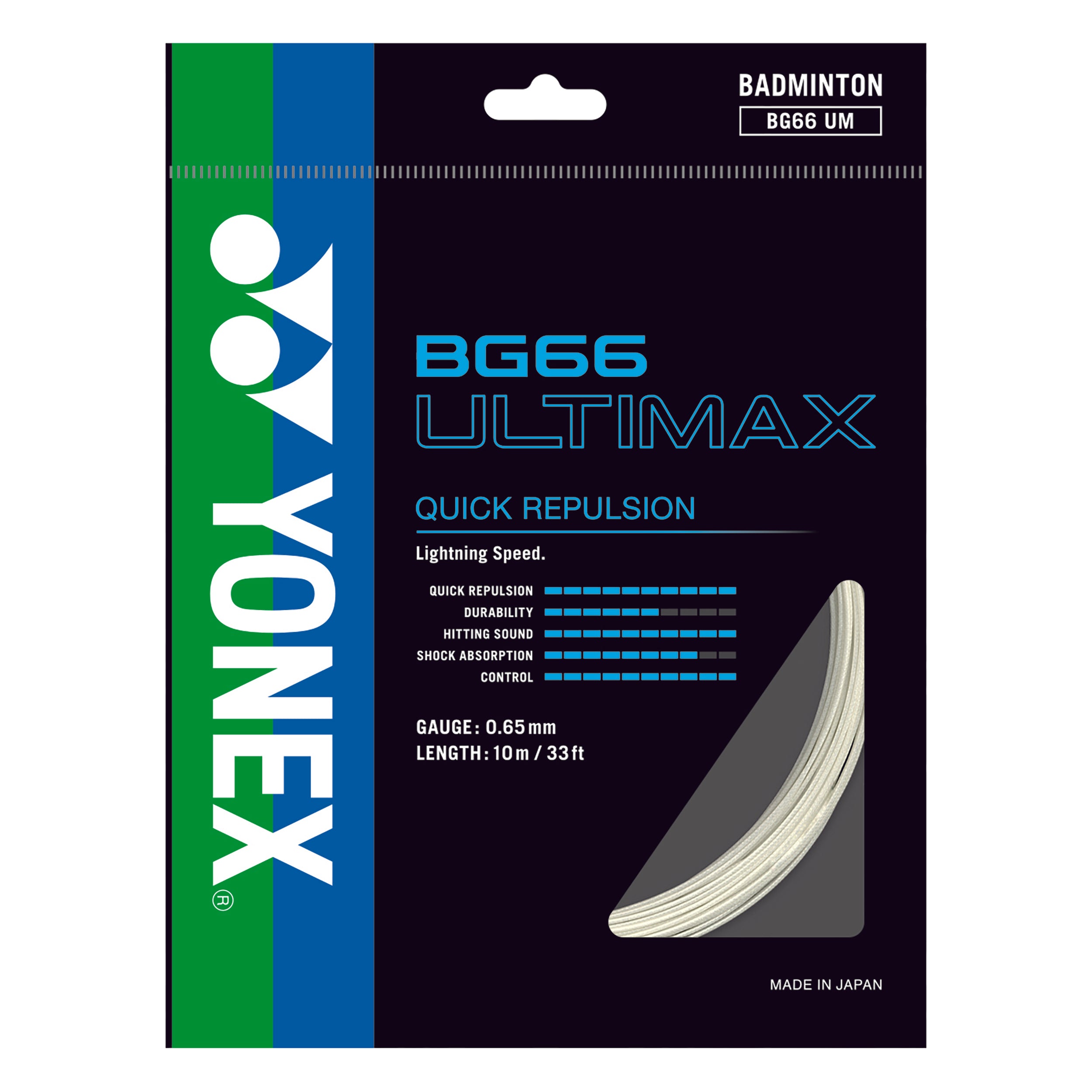 Yonex BG 66Ultimax Badminton String Single Pack