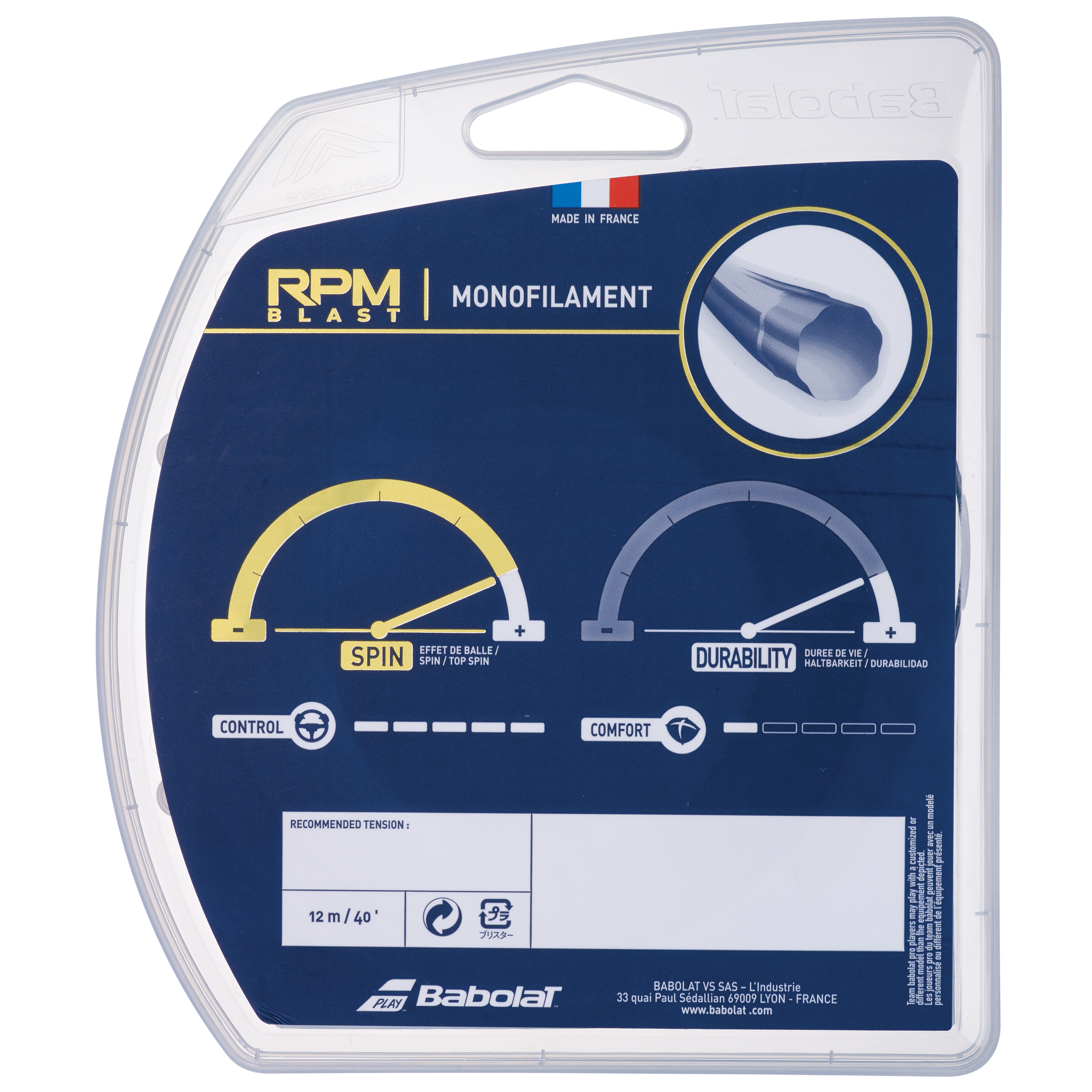 Babolat RPM Blast 1.25 Tennis String Single Pack