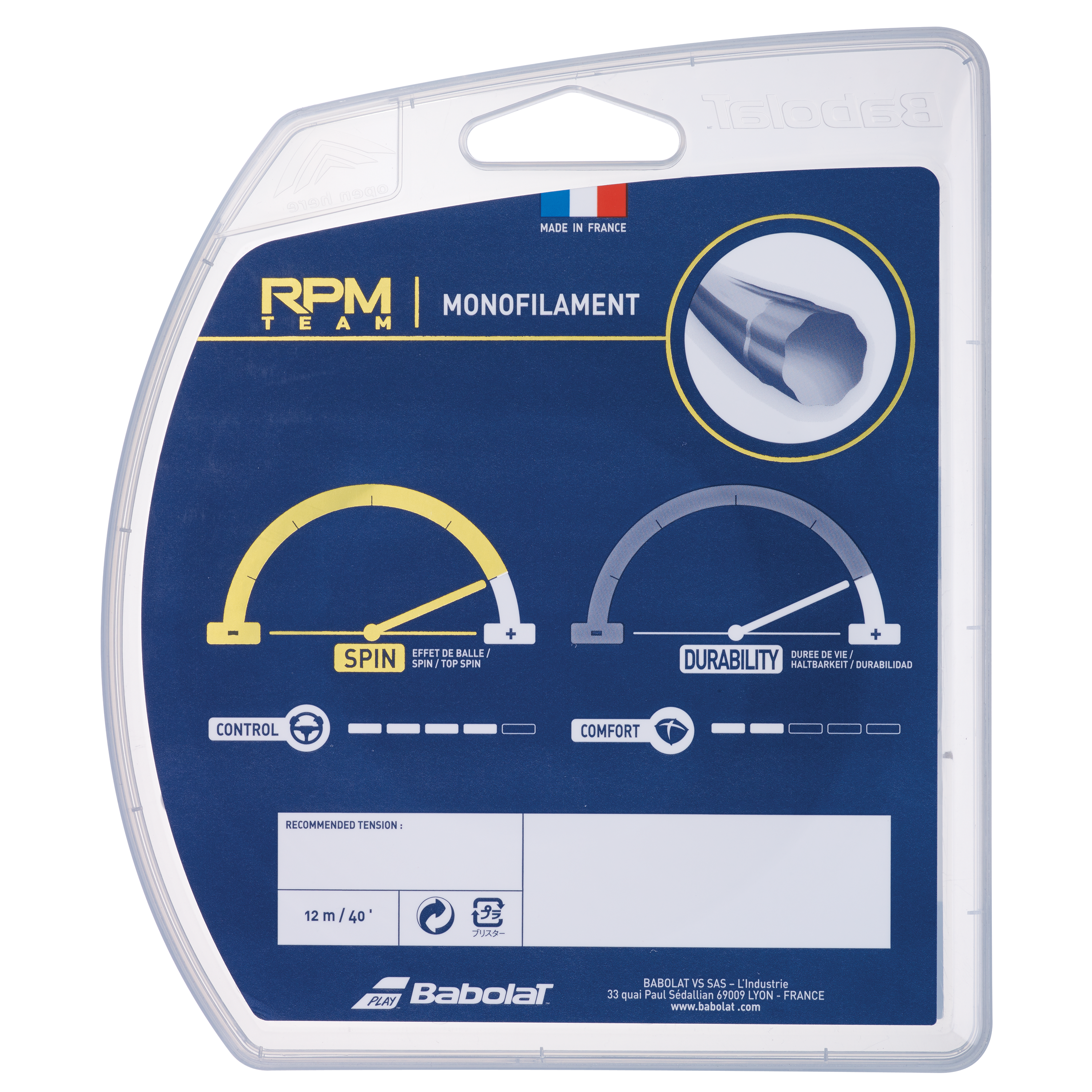 Babolat RPM Team 1.25 Tennis String Single Pack