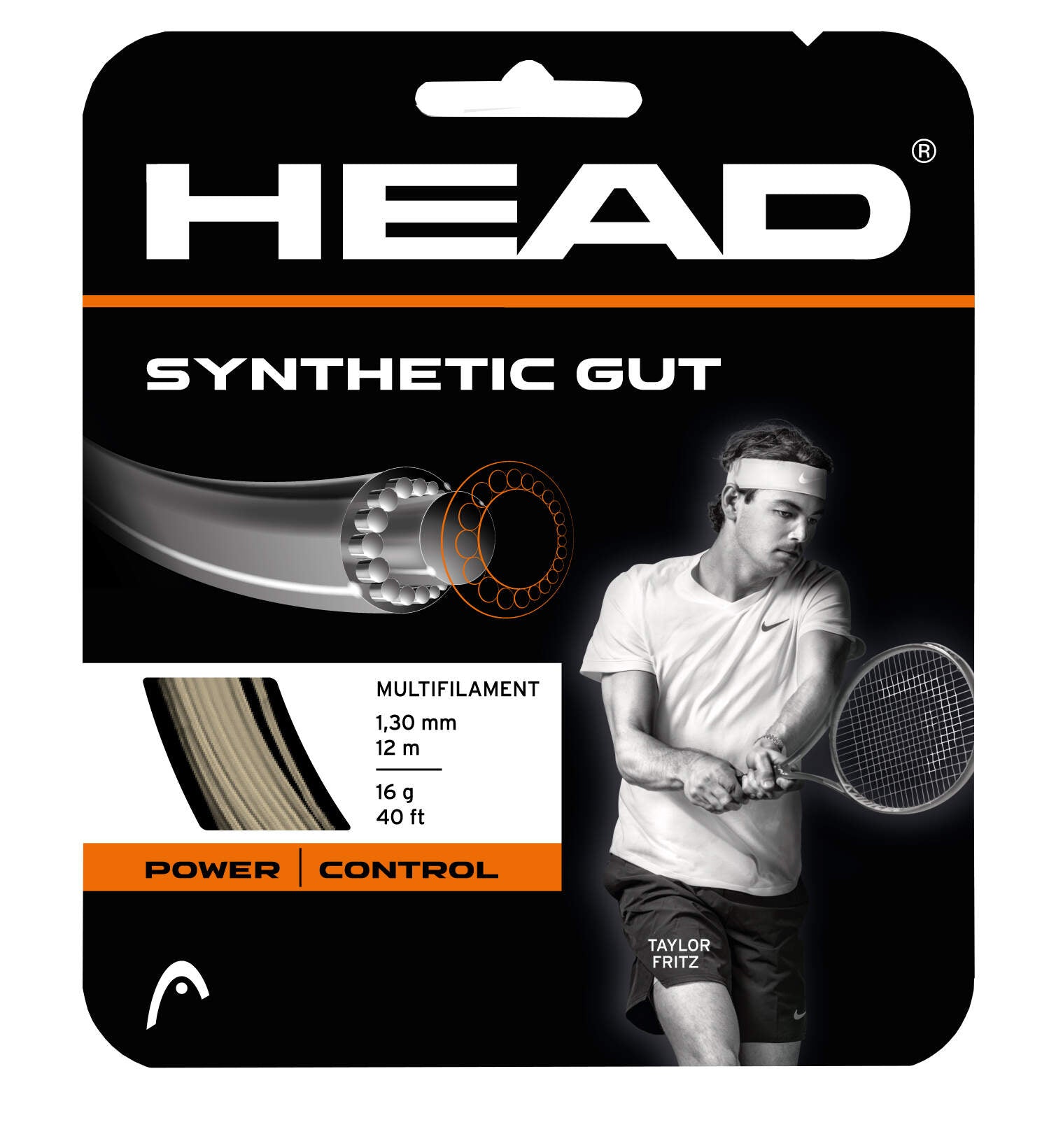 Head Synthetic Gut Set 1.30 Tennis String Single Pack