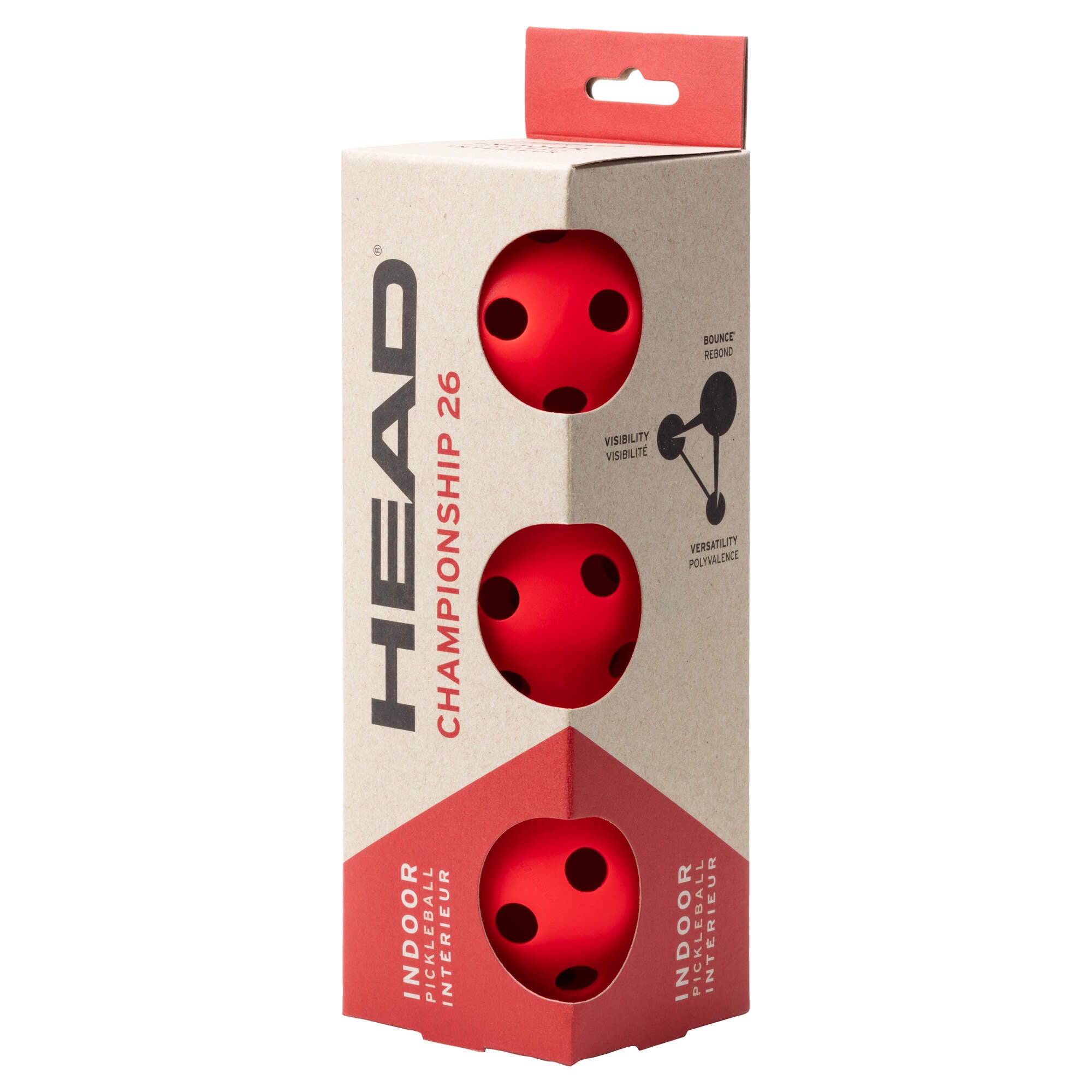 Head 3 Ball Championship 26 Indoor Pickleball Balls