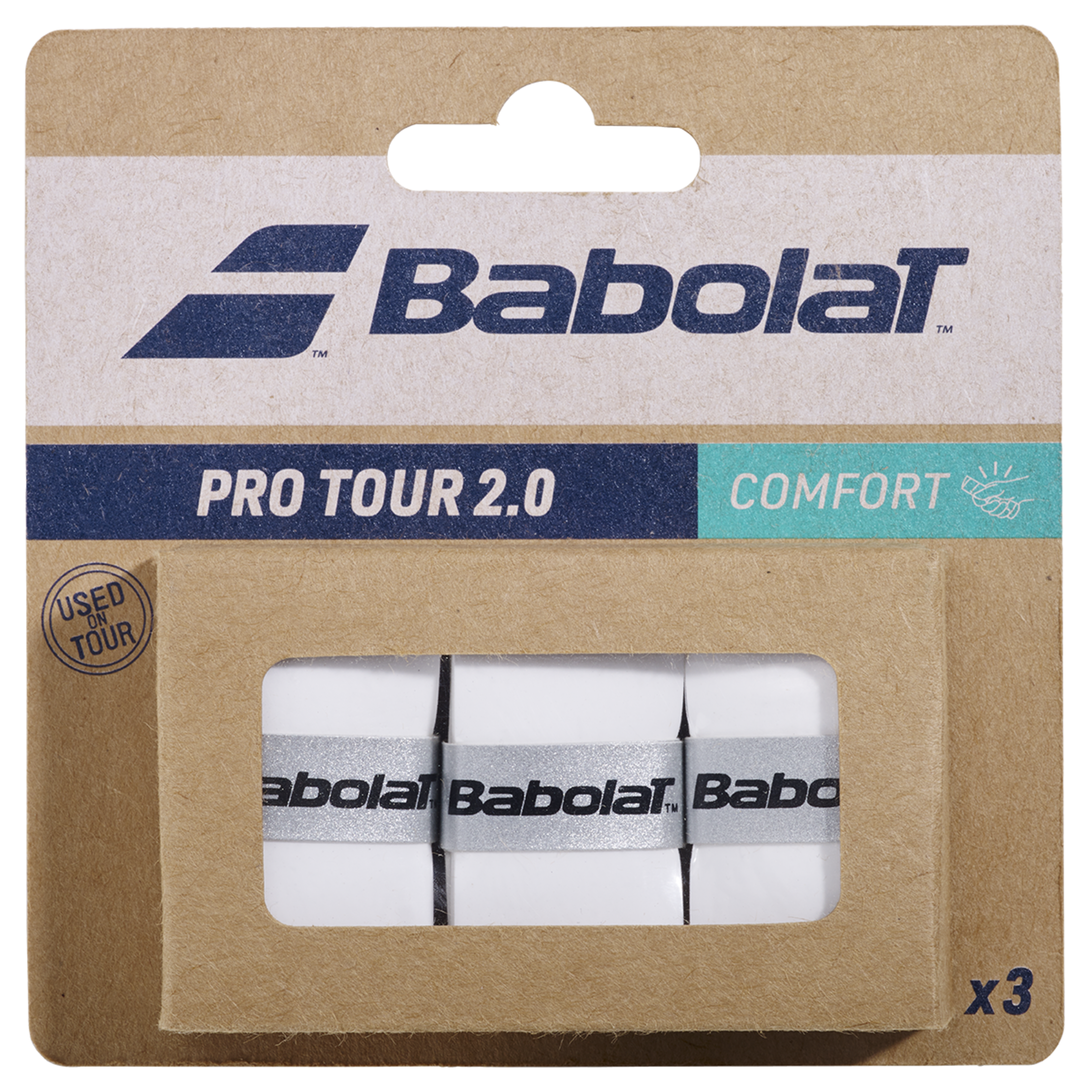 Babolat Pro Tour 2.0 Grip White (3 wraps)