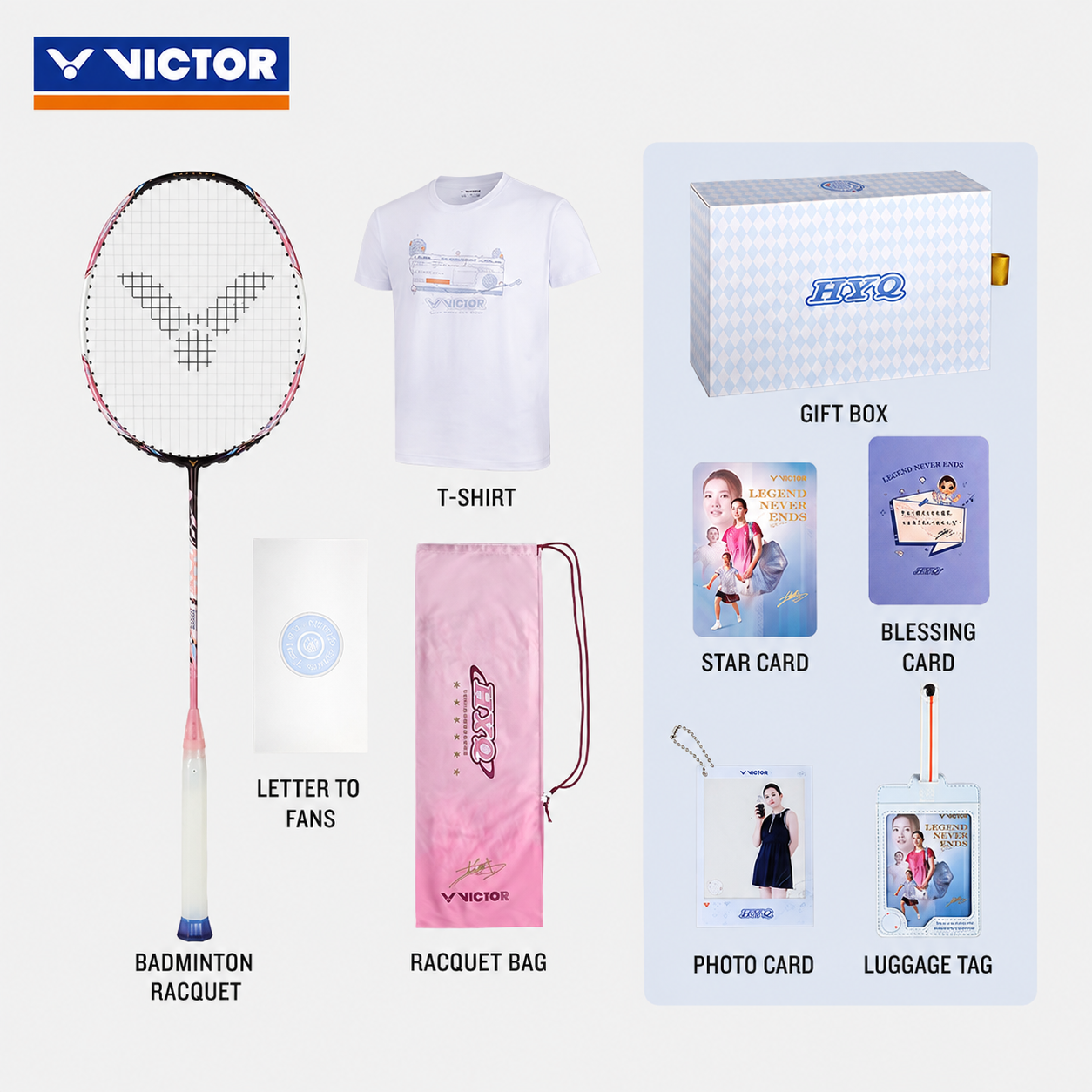 Victor X HYQ Auraspeed FANTÔME F HYQ GB Badminton Racquet Giftbox (UNSTRUNG)