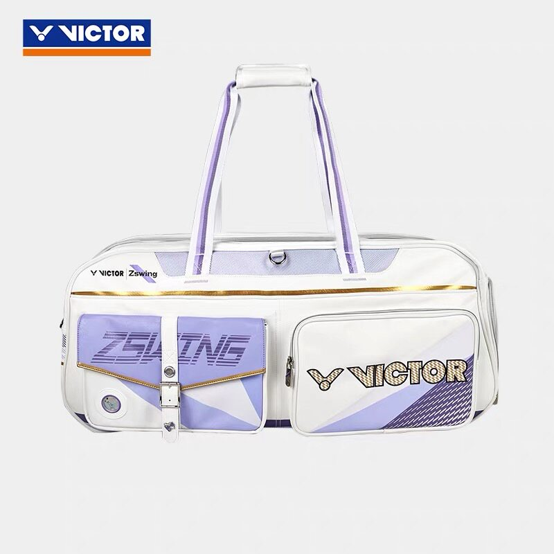 Victor X ZSW Badminton Tournament Bag (6pcs) BR5680ZSW (White/ Pastel Lilac)