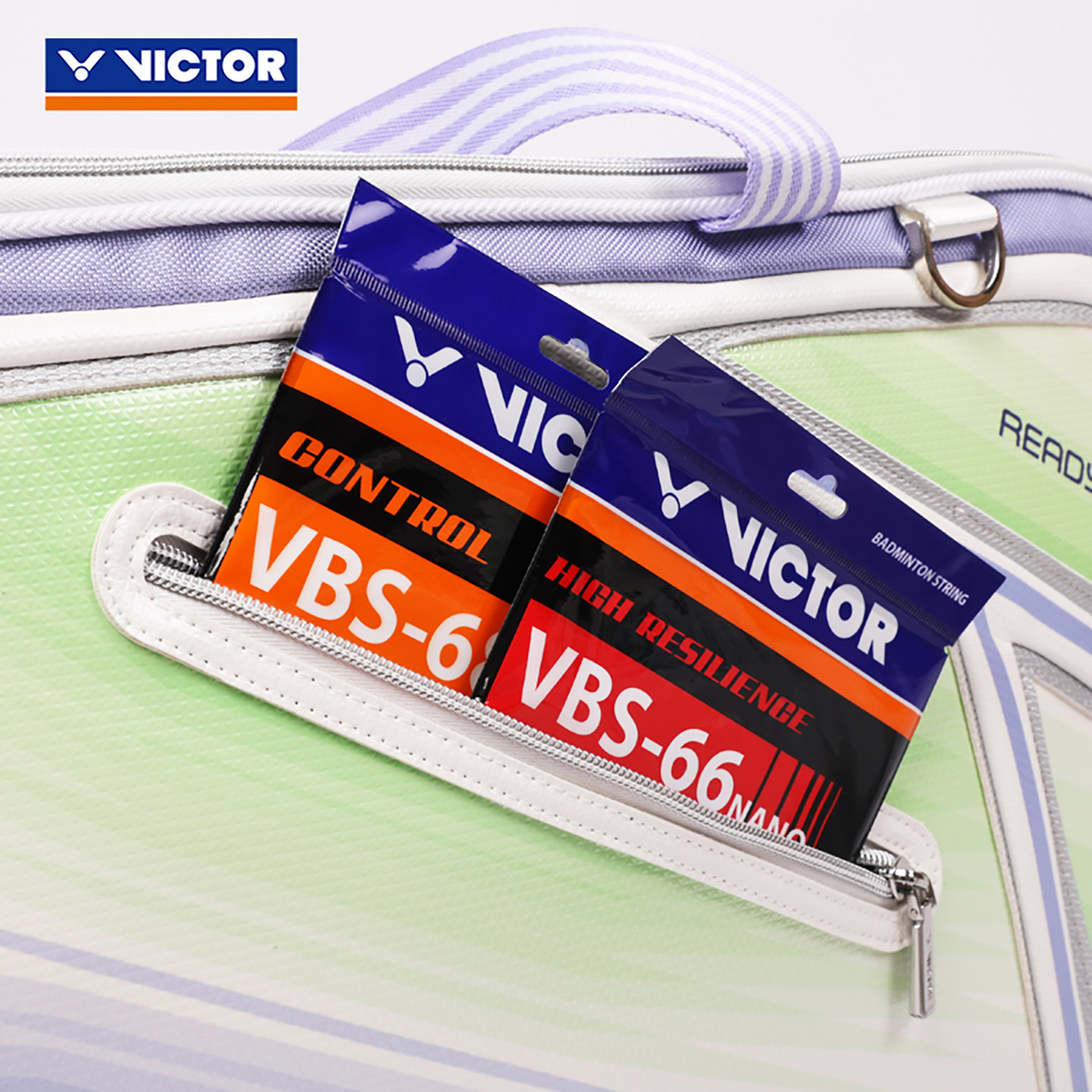 Victor Badminton Tournament Bag (6pcs) BR9616 AJ (White/ Purple)