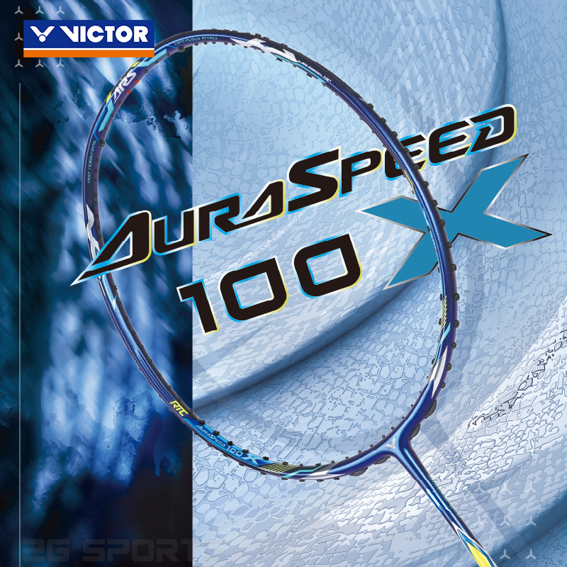 Victor Auraspeed 100X B Badminton Racquet (Deep Sea Blue) (UNSTRUNG)