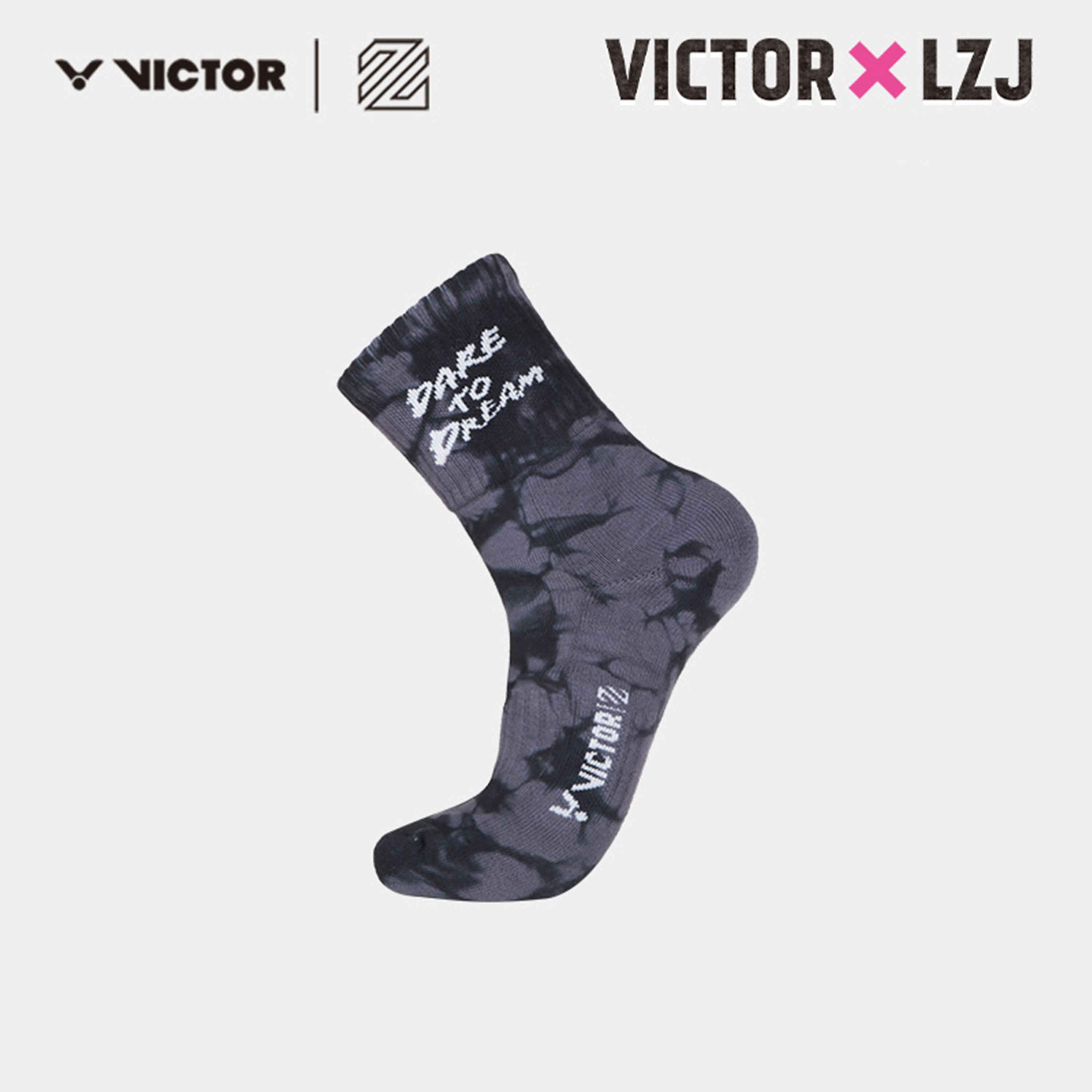 Victor X LZJ Sports Socks SKLZJ358 Grey