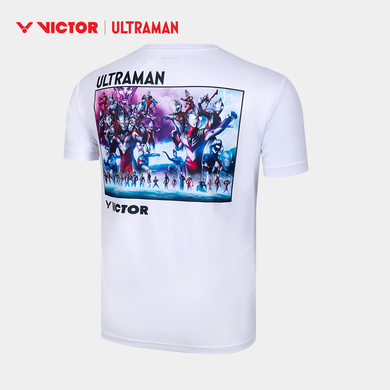 Victor X Ultraman Sports Shirt T-501UTM White UNISEX