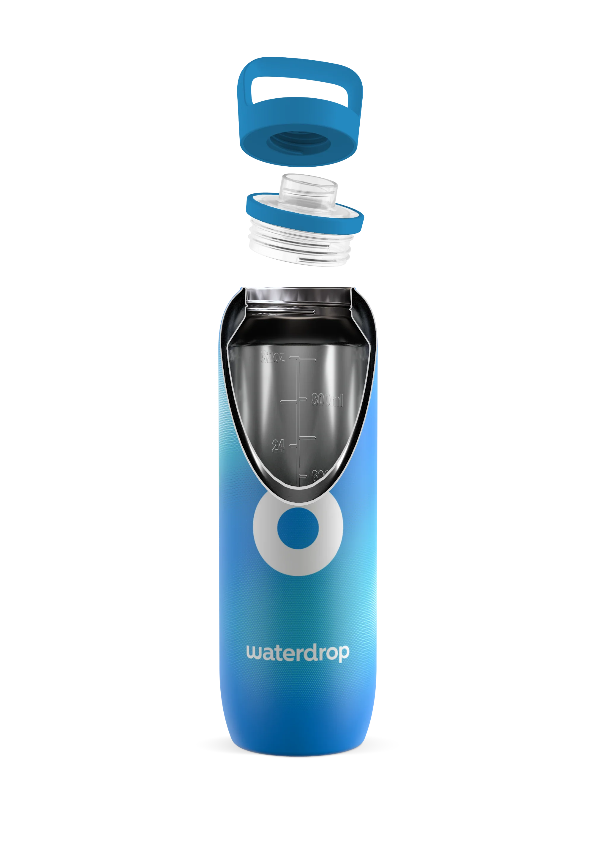 Waterdrop® Australian Open Official Player Bottle 2026 1L Blue (Preorder)