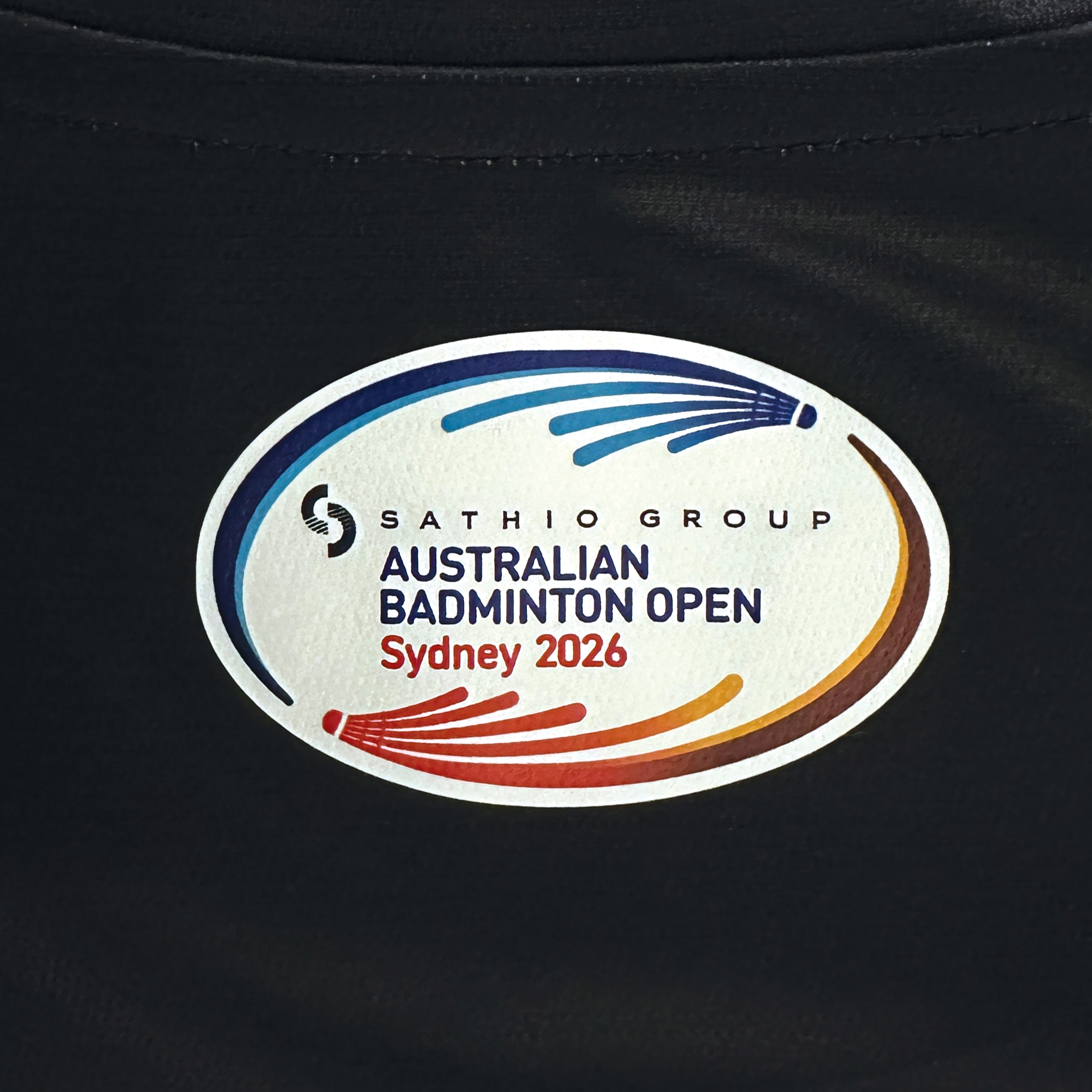 Victor Australian Badminton Open Souvenir Sports Shirt T-ABO26 C (Black) MEN'S