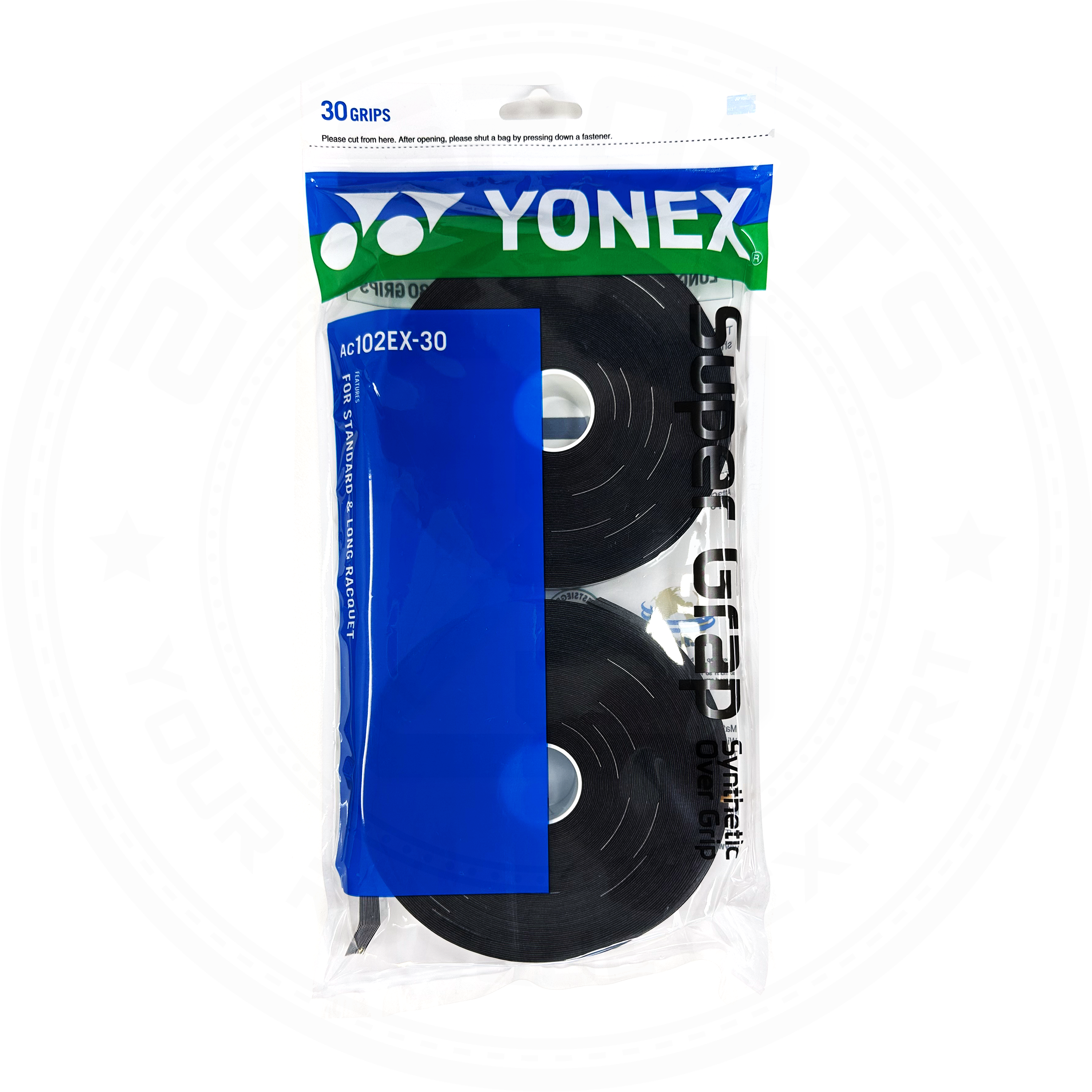 Yonex Super Grap AC102EX-30(30 Wraps) White/ Yellow/ Black