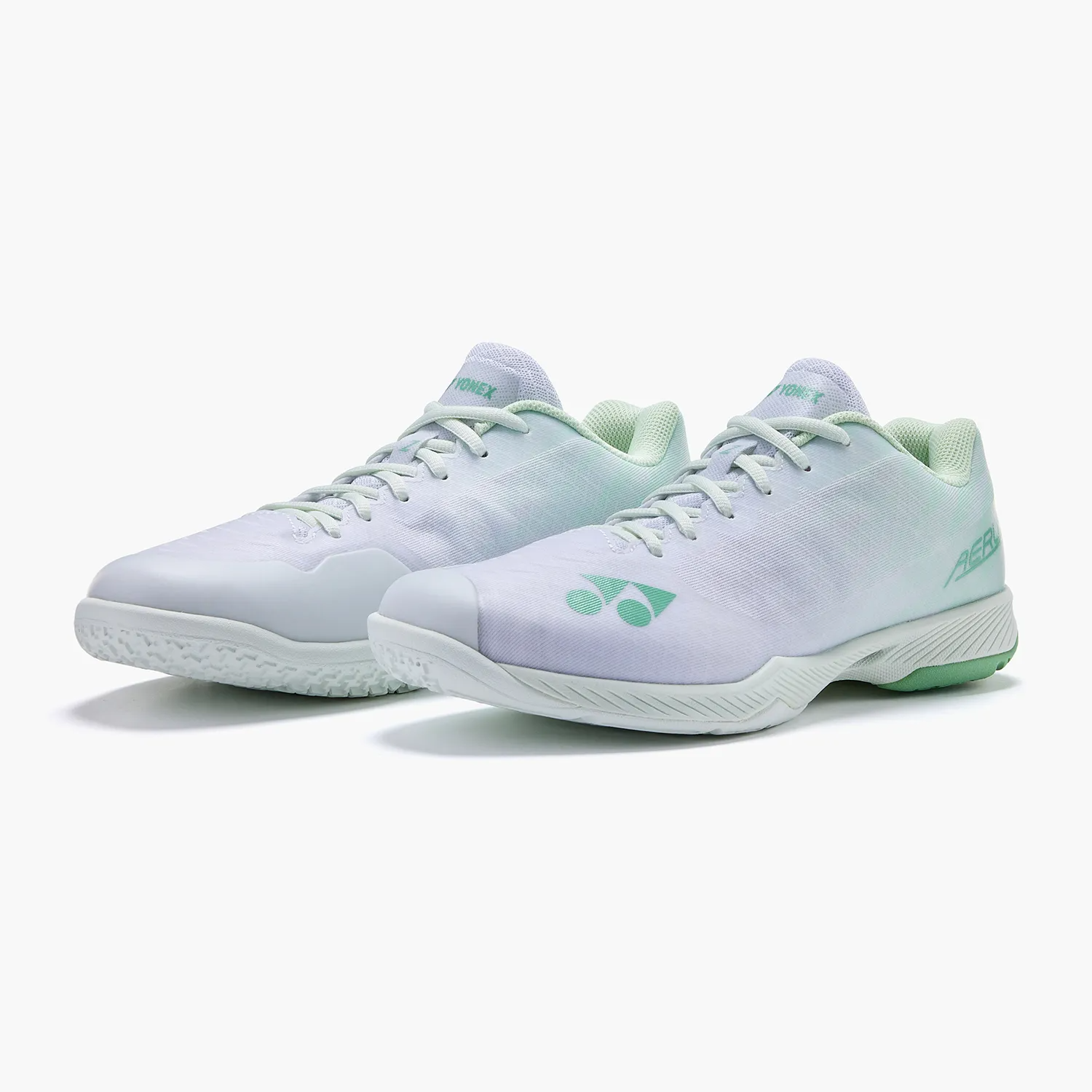 Yonex Power Cushion Aerus Z WIDE Gen2 Badminton Shoes (White/ Green) UNISEX