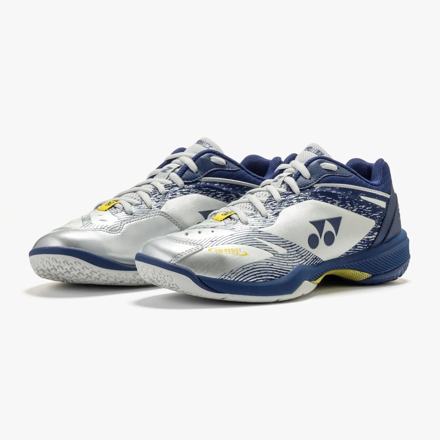 Yonex Power Cushion 65Z VA Badminton Shoes (Silver/ Navy) MEN'S