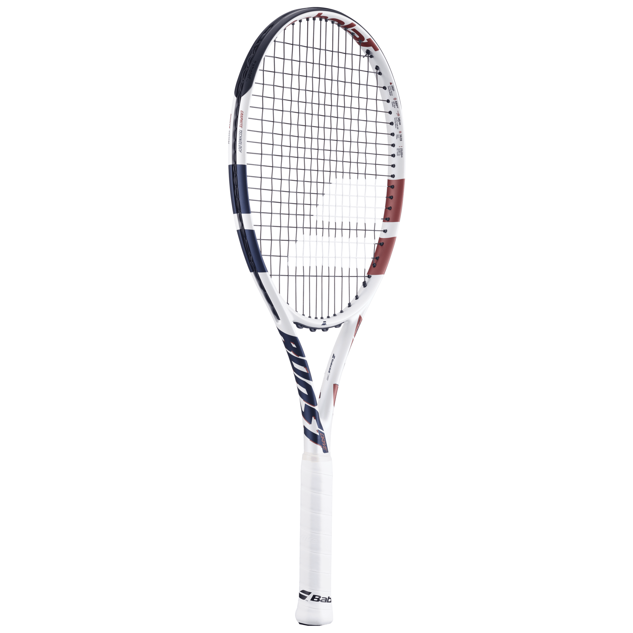 Babolat Boost Drive Tennis Racquet (White) 260g (Ready to Go) - 2G SPORTS