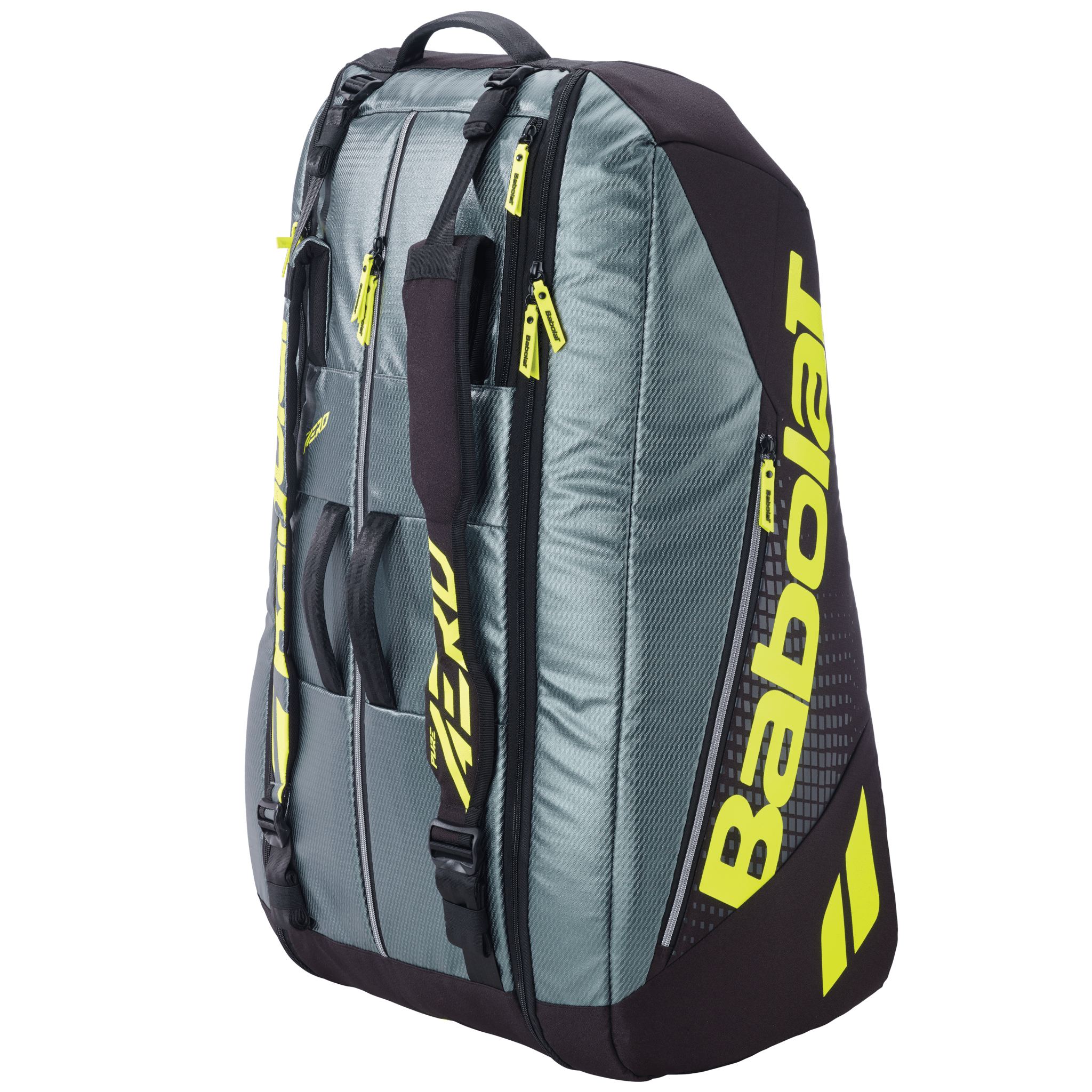 Babolat RH12 Racquet Bag (12pcs) (Grey/ Yellow) - 2G SPORTS