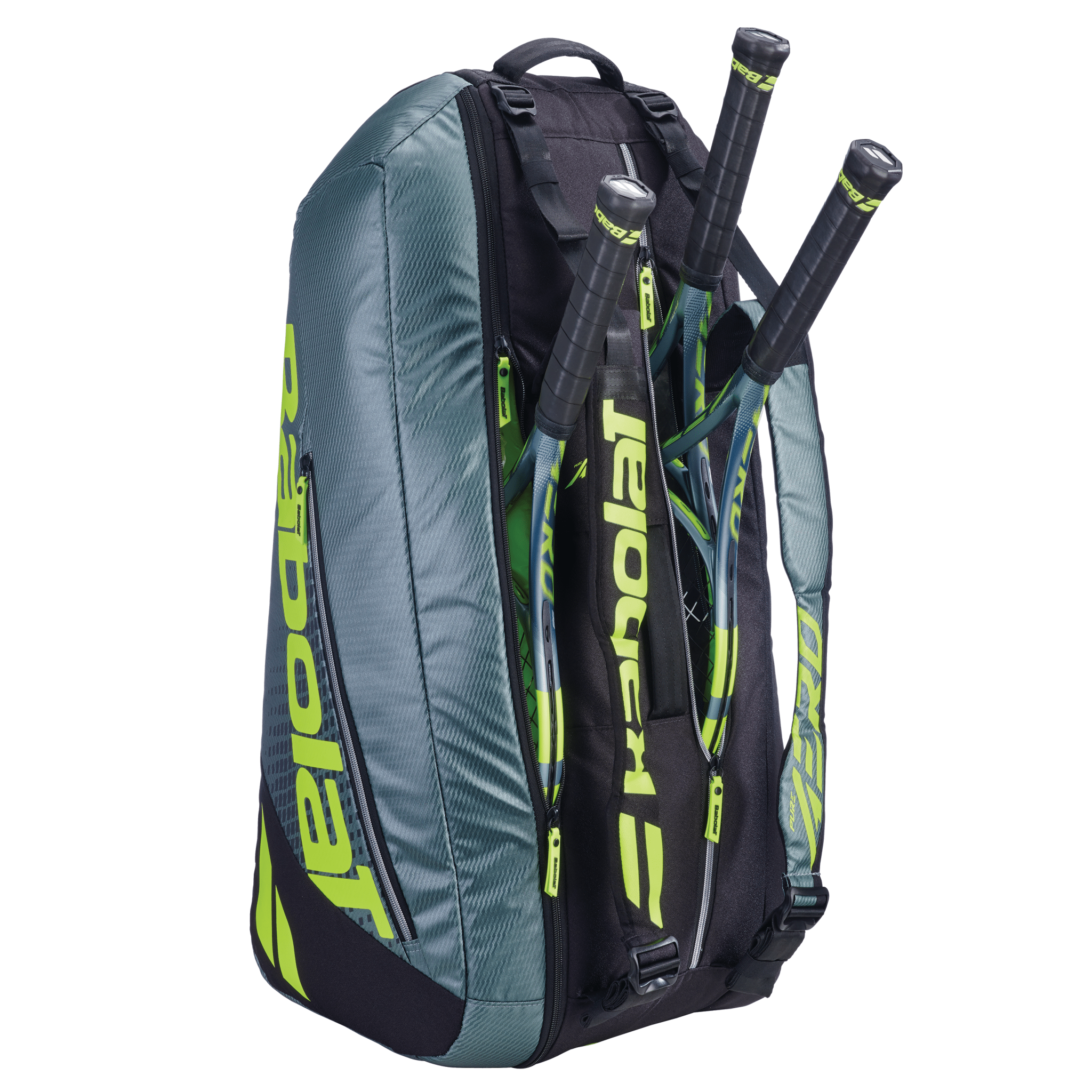 Babolat RH6 Racquet Bag (6pcs) (Grey/ Yellow) - 2G SPORTS
