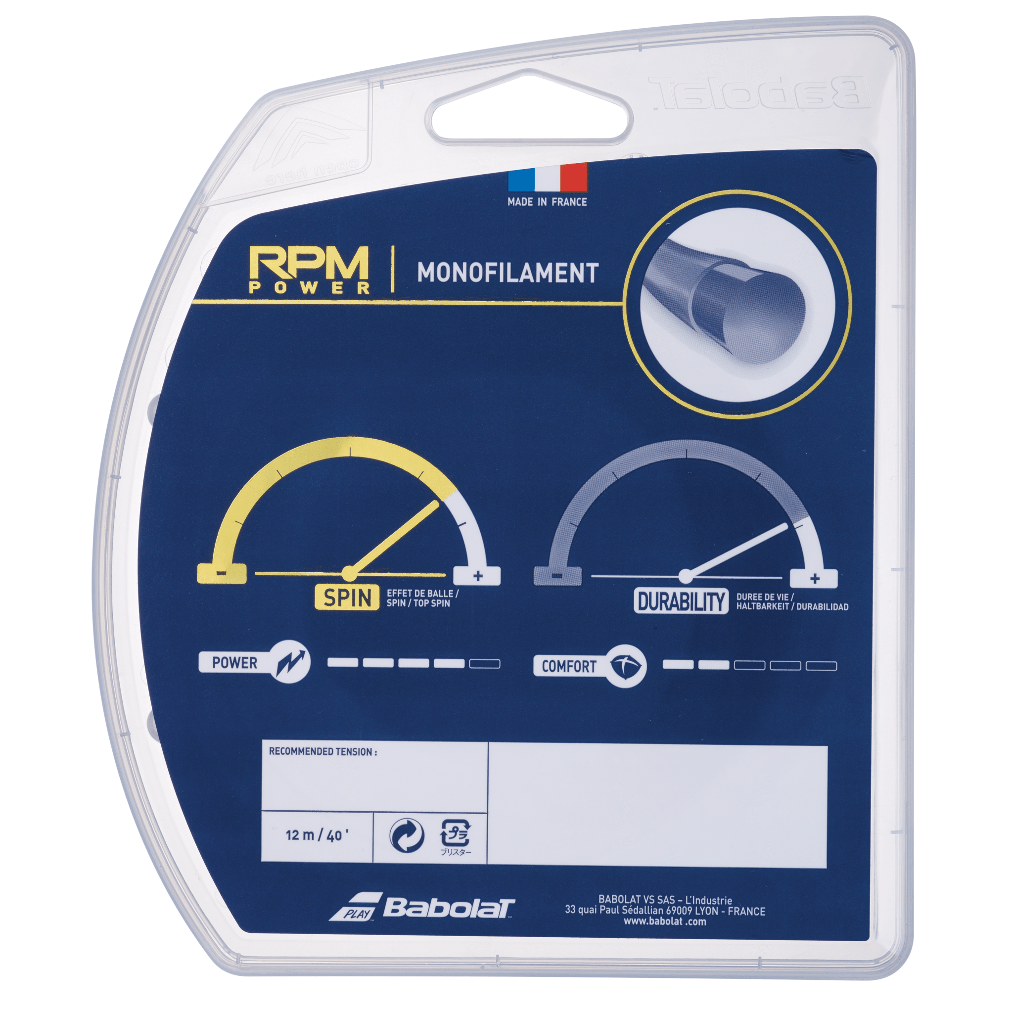 Babolat RPM Power 1.25 Tennis String Single Pack - 2G SPORTS