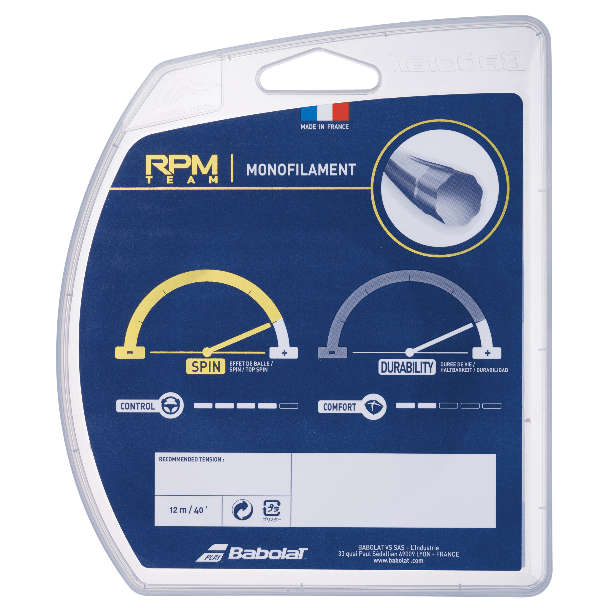 Babolat RPM Team 1.25 Tennis String Single Pack - 2G SPORTS