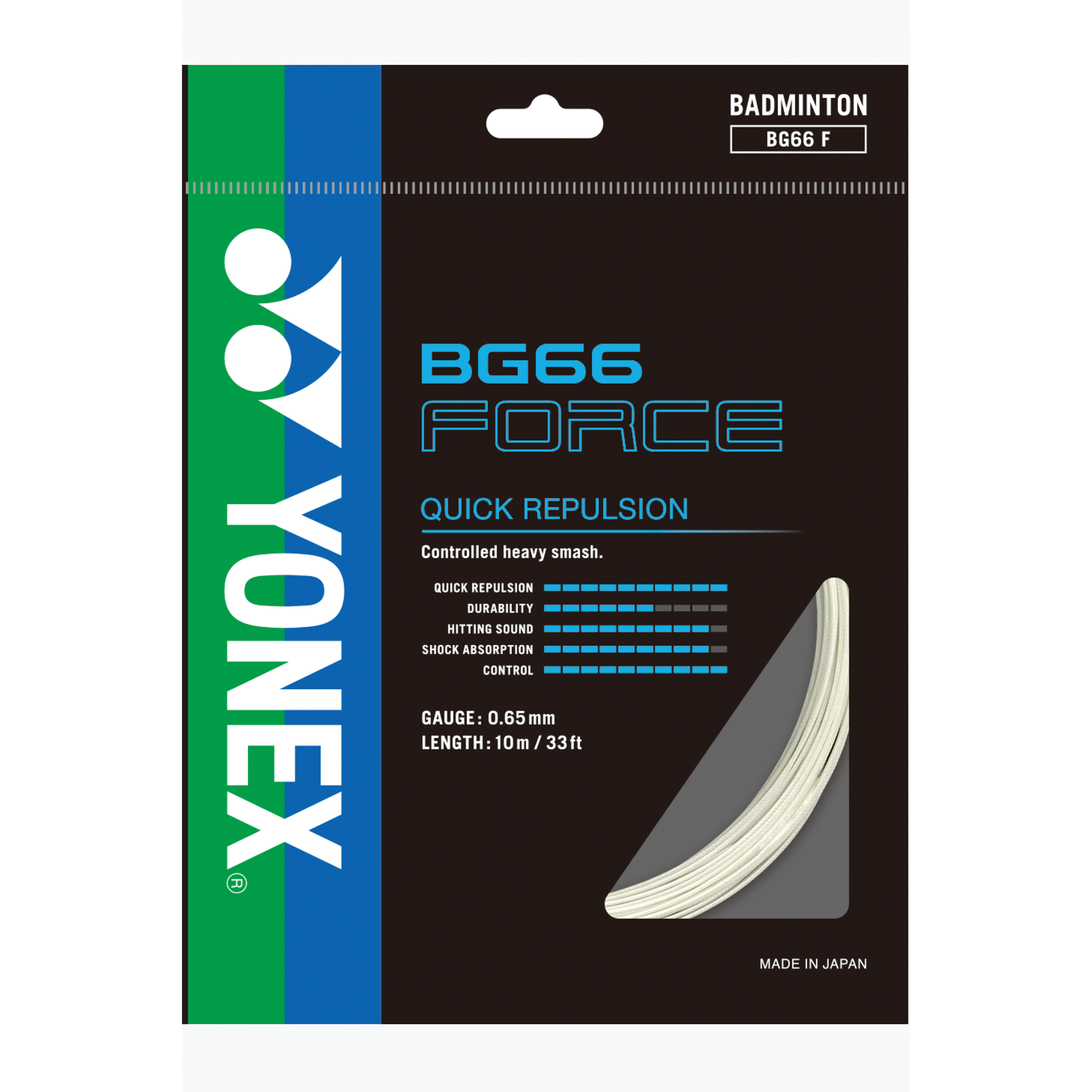 Yonex BG 66FORCE Badminton String Single Pack