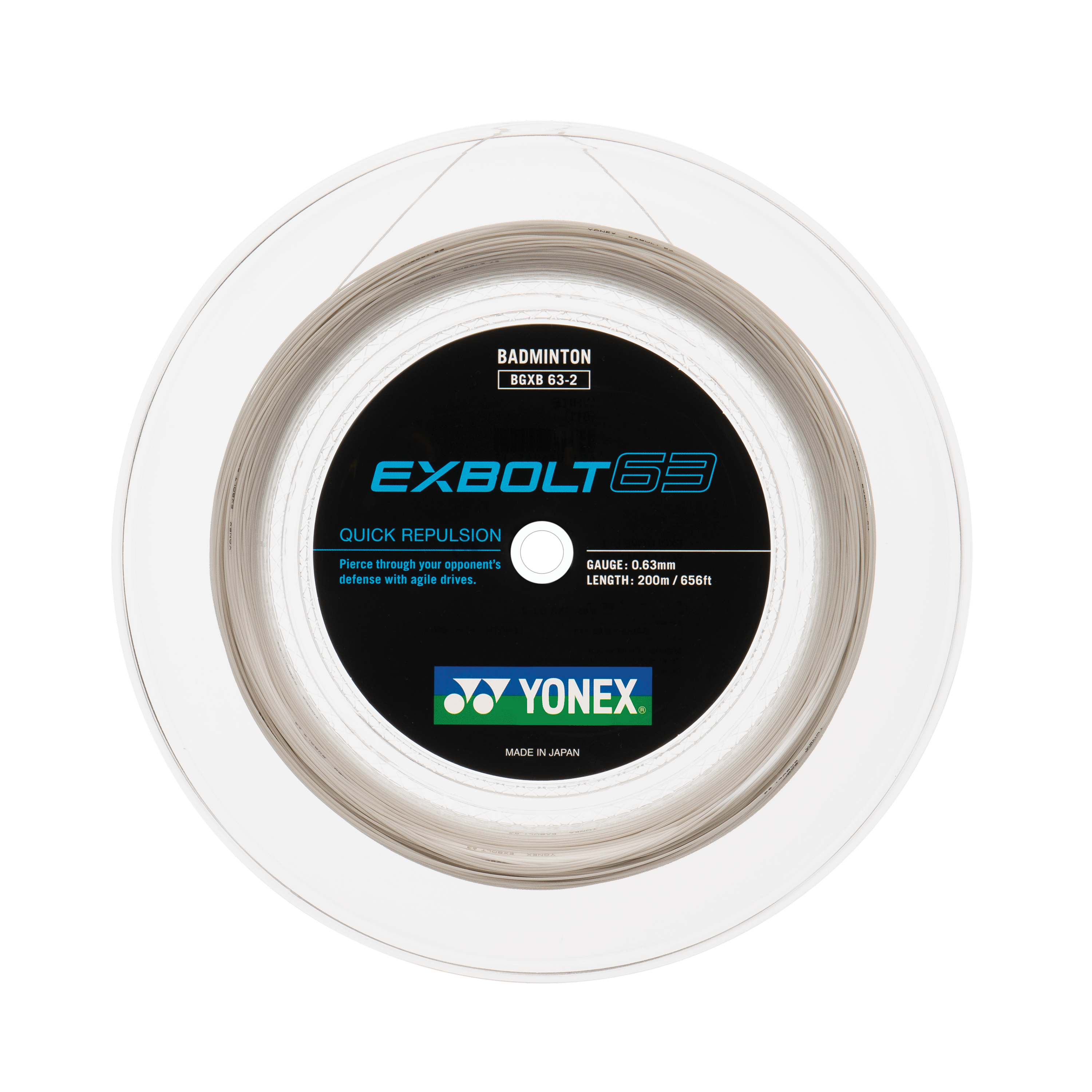 Yonex BG EXBOLT 63 Badminton String 200M