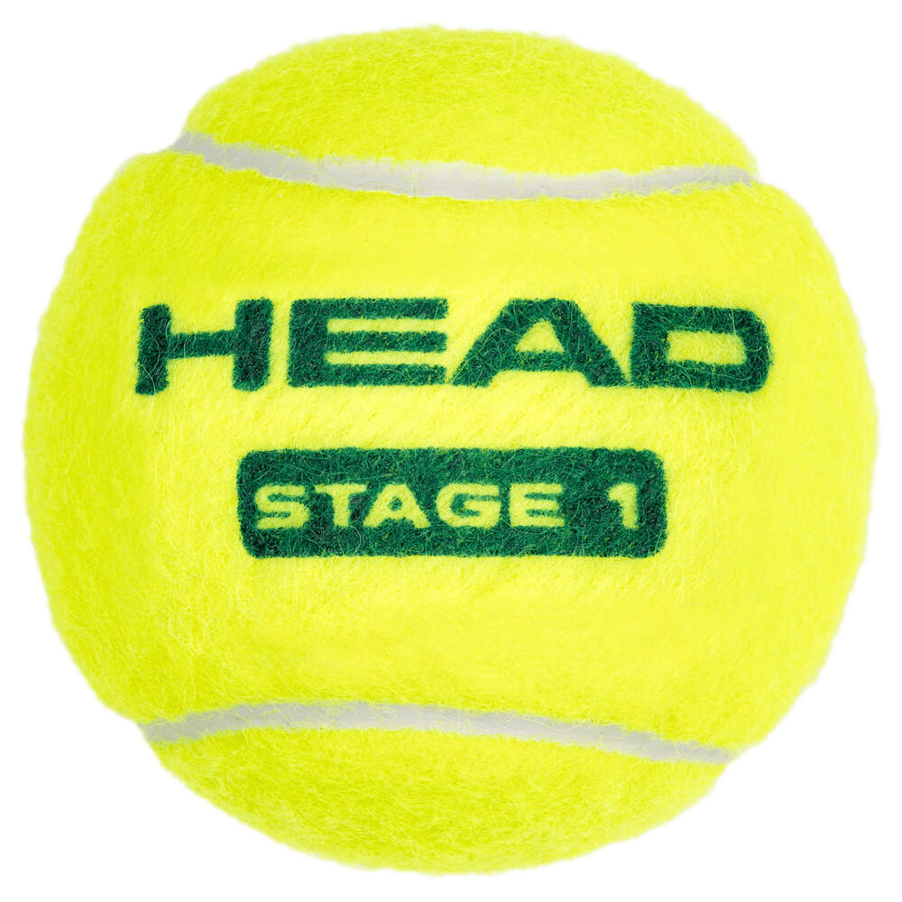 Head Stage 1 Green 72 Tennis Ball Polybag - 2G SPORTS