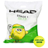 Head Stage 1 Green 72 Tennis Ball Polybag - 2G SPORTS