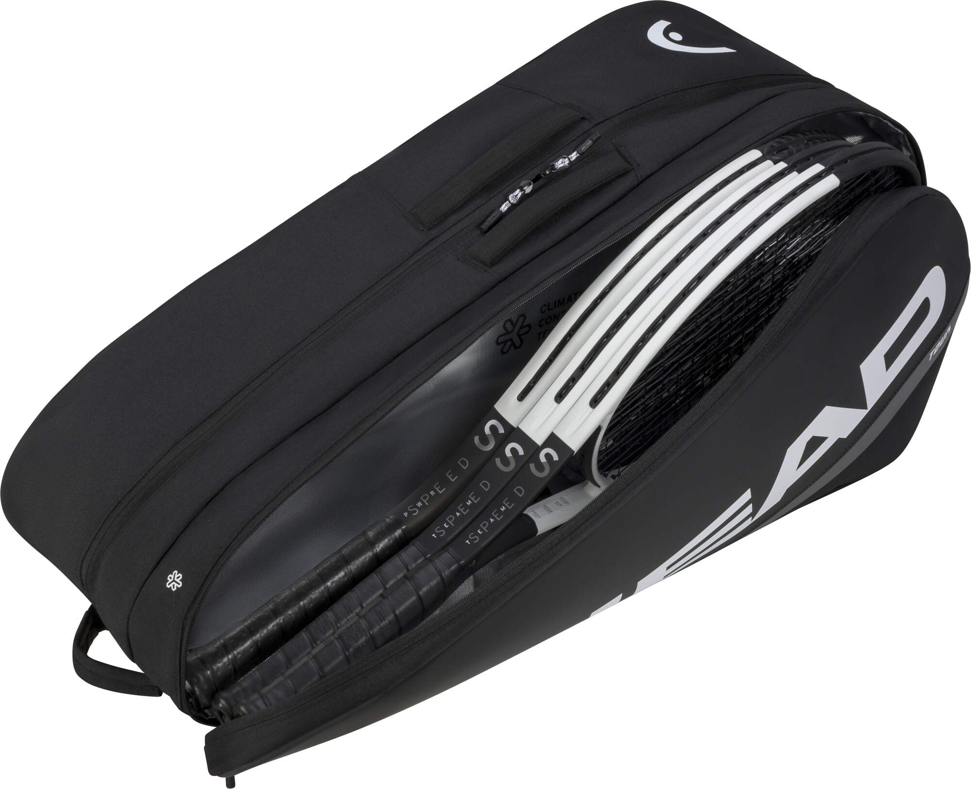 Head TOUR Racquet Bag L (9pcs) BKWH (Black) - 2G SPORTS