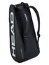 Head TOUR Racquet Bag M (6pcs) BK (Black) - 2G SPORTS