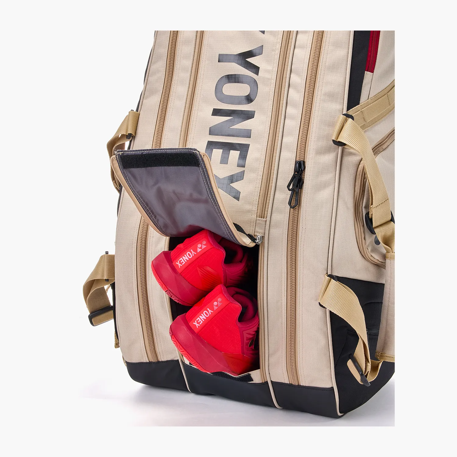 Yonex Gearlogic Racquet Badminton/ Tennis Sports Bag (9pcs) BA72629EX Beige