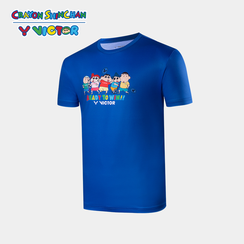 Victor X Crayon Shin-Chan Sports Shirt T-403CS F Blue UNISEX