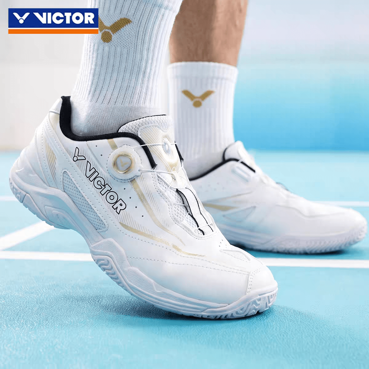 Victor A397 A Badminton Shoes White UNISEX - 2G SPORTS
