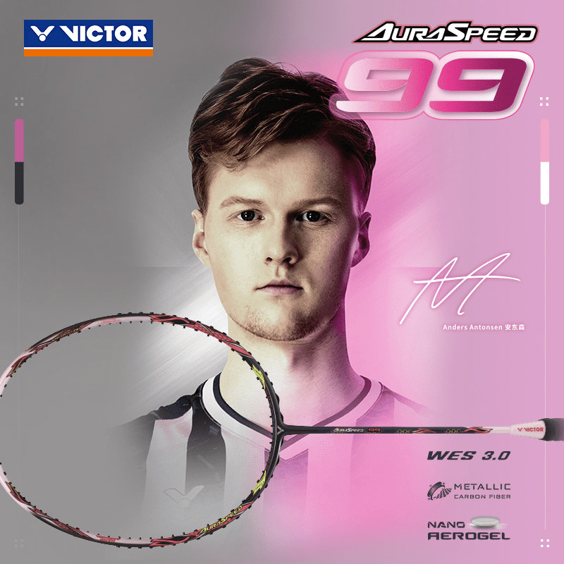 Victor Auraspeed 99 Metallic Badminton Racquet Blueberry Violet (UNSTRUNG) - 2G SPORTS