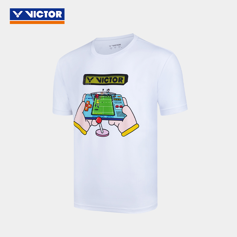 Victor Badminton Sports Shirt T-50031 A (White) UNISEX - 2G SPORTS