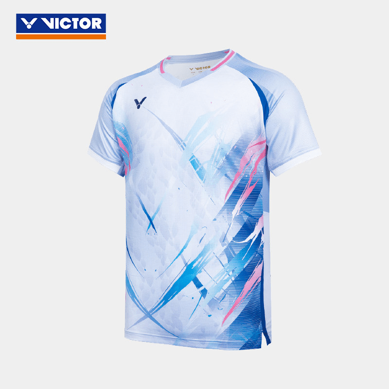 Victor Badminton Sports Shirt T-60004 M (Sky Blue) UNISEX - 2G SPORTS