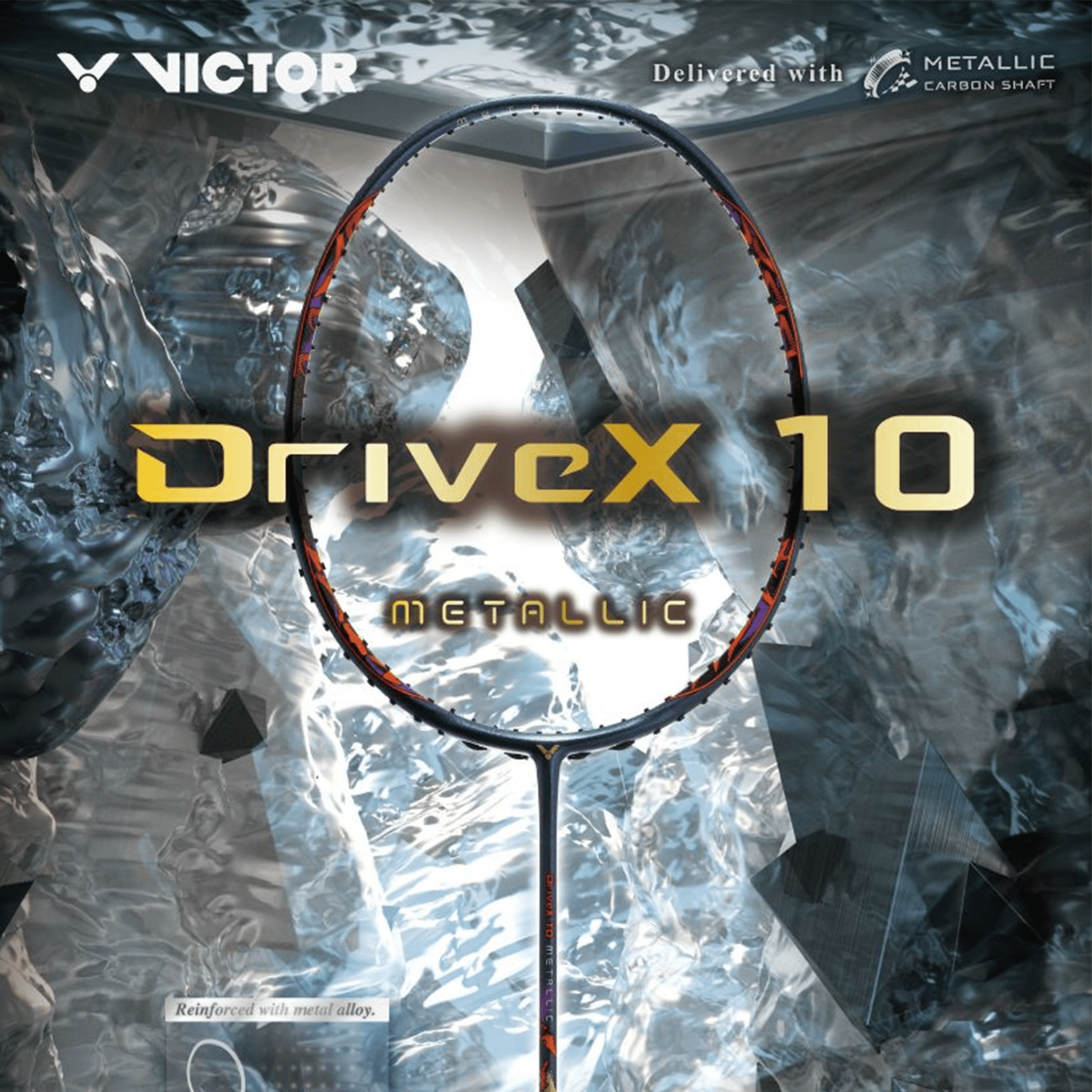 Victor DriveX 10 Metallic Badminton Racquet (UNSTRUNG) - 2G SPORTS
