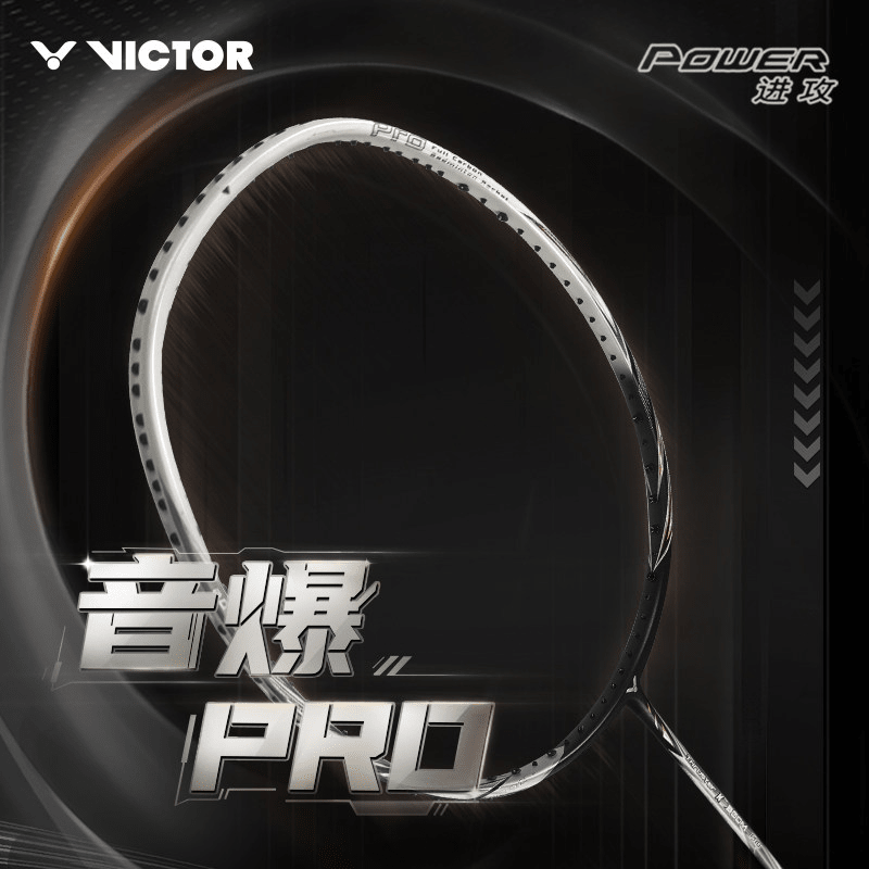 Victor Thruster BOOM Pro CO Badminton Racquet (Black) (Ready to Go) - 2G SPORTS