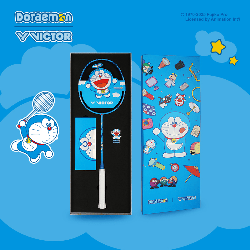 Victor X Doraemon Badminton Racquet Giftbox DX-DRM GB (UNSTRUNG) - 2G SPORTS