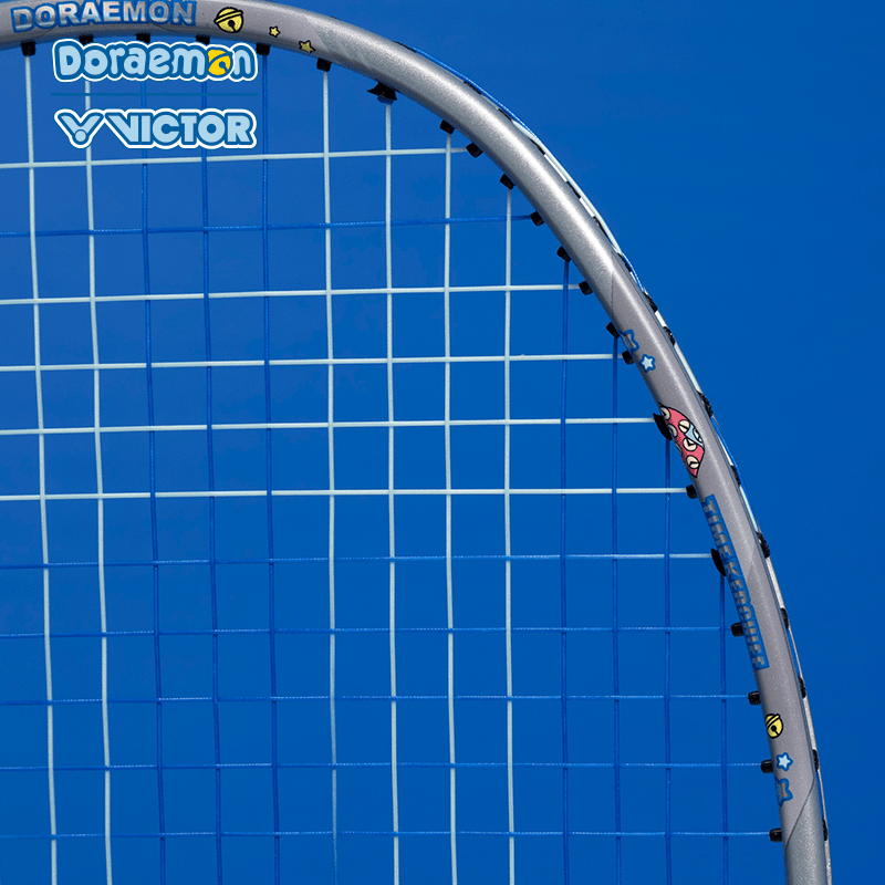 Victor X Doraemon Thruster DRM Badminton Racquet TK-DRM Charcoal Gray (UNSTRUNG) - 2G SPORTS