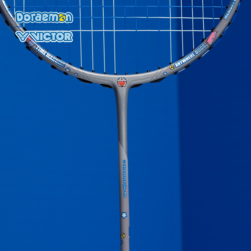 Victor X Doraemon Thruster DRM Badminton Racquet TK-DRM Charcoal Gray (UNSTRUNG) - 2G SPORTS
